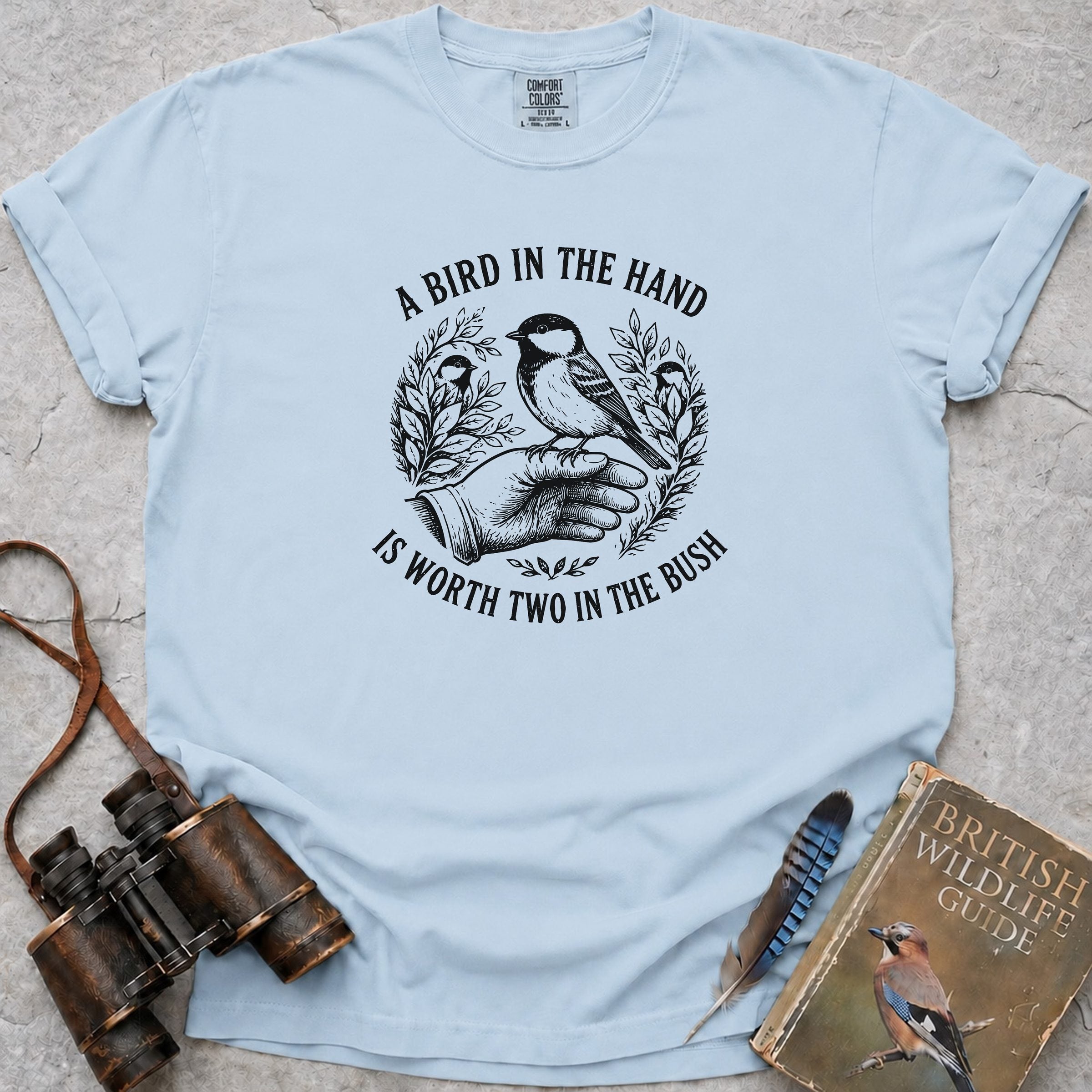 A Bird In The Hand T-Shirt — chambray