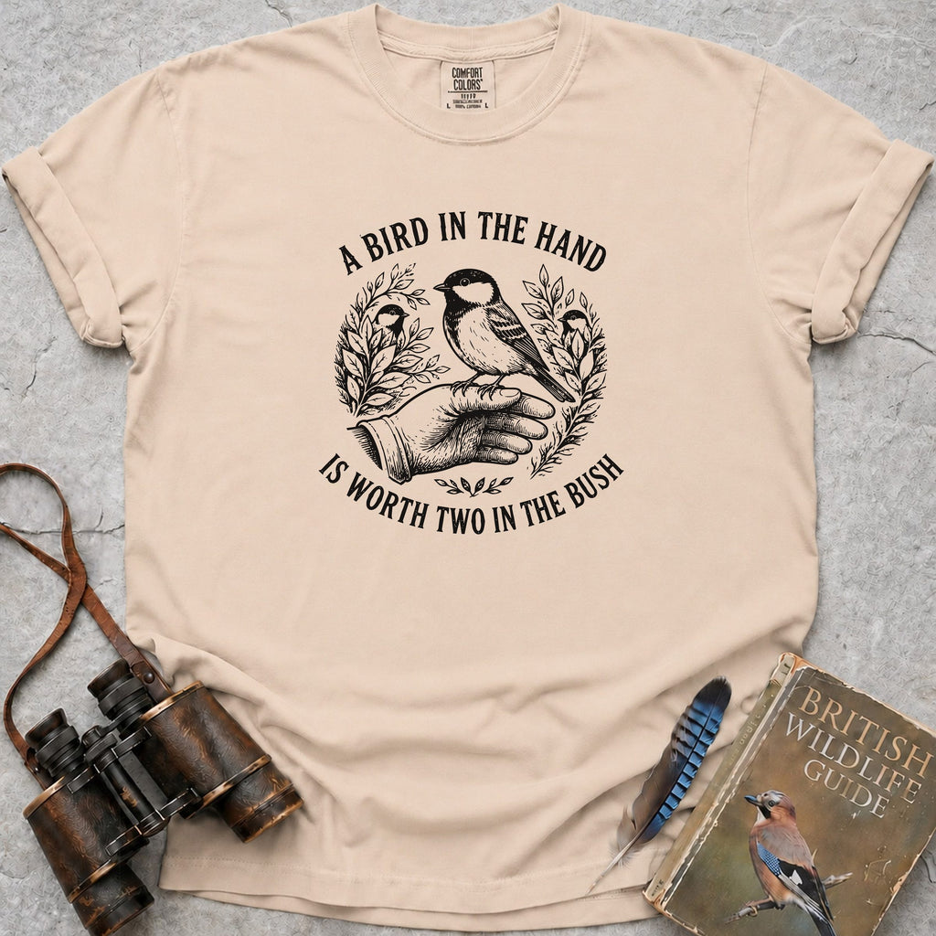 A Bird In The Hand T-Shirt — ivory