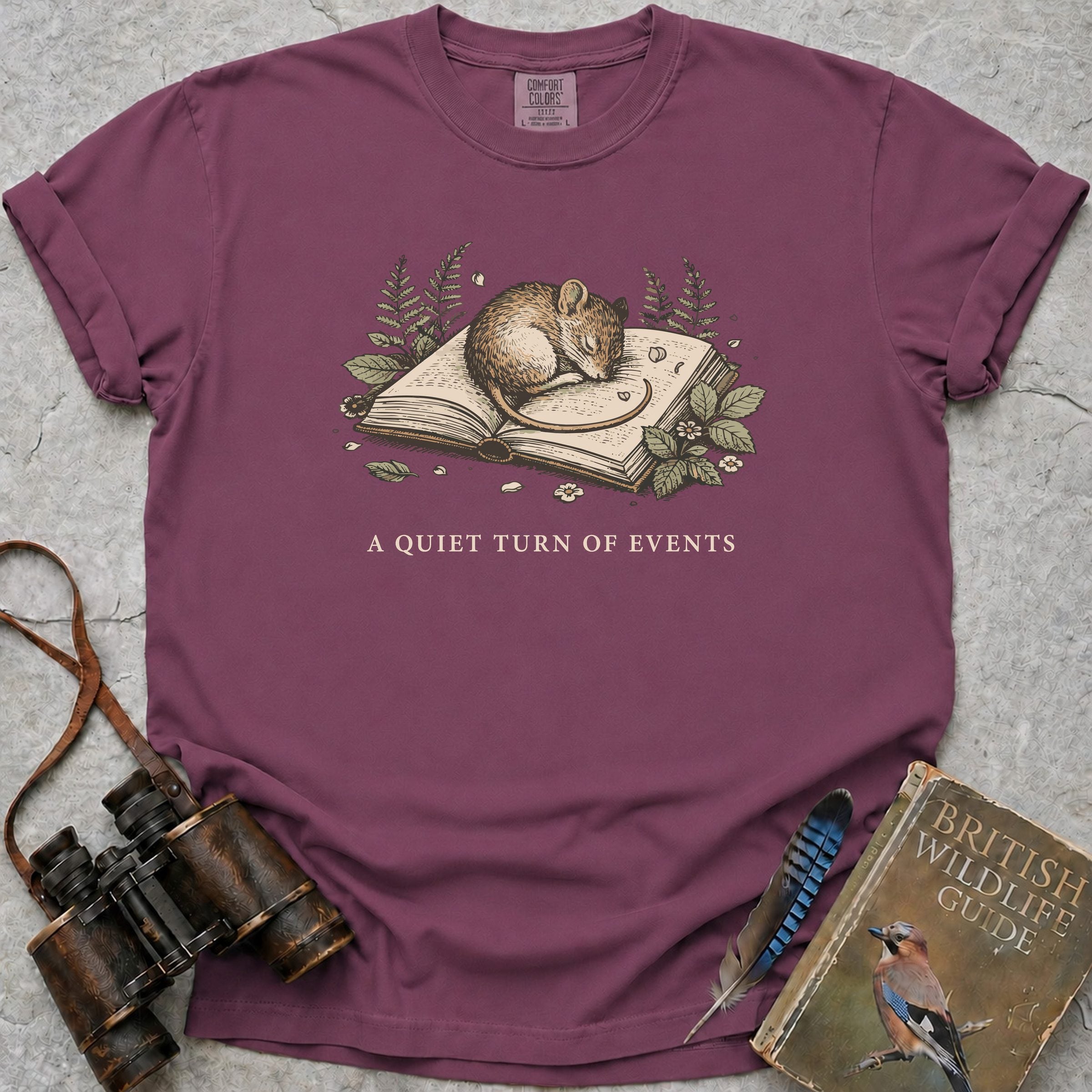 A Quiet Turn Of Events T-Shirt — berry
