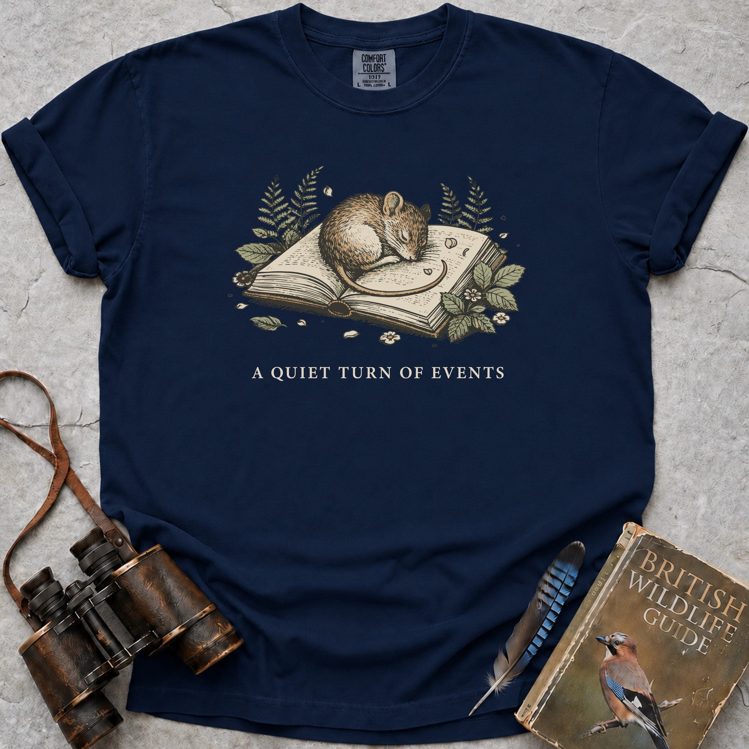 A Quiet Turn Of Events T-Shirt — true navy