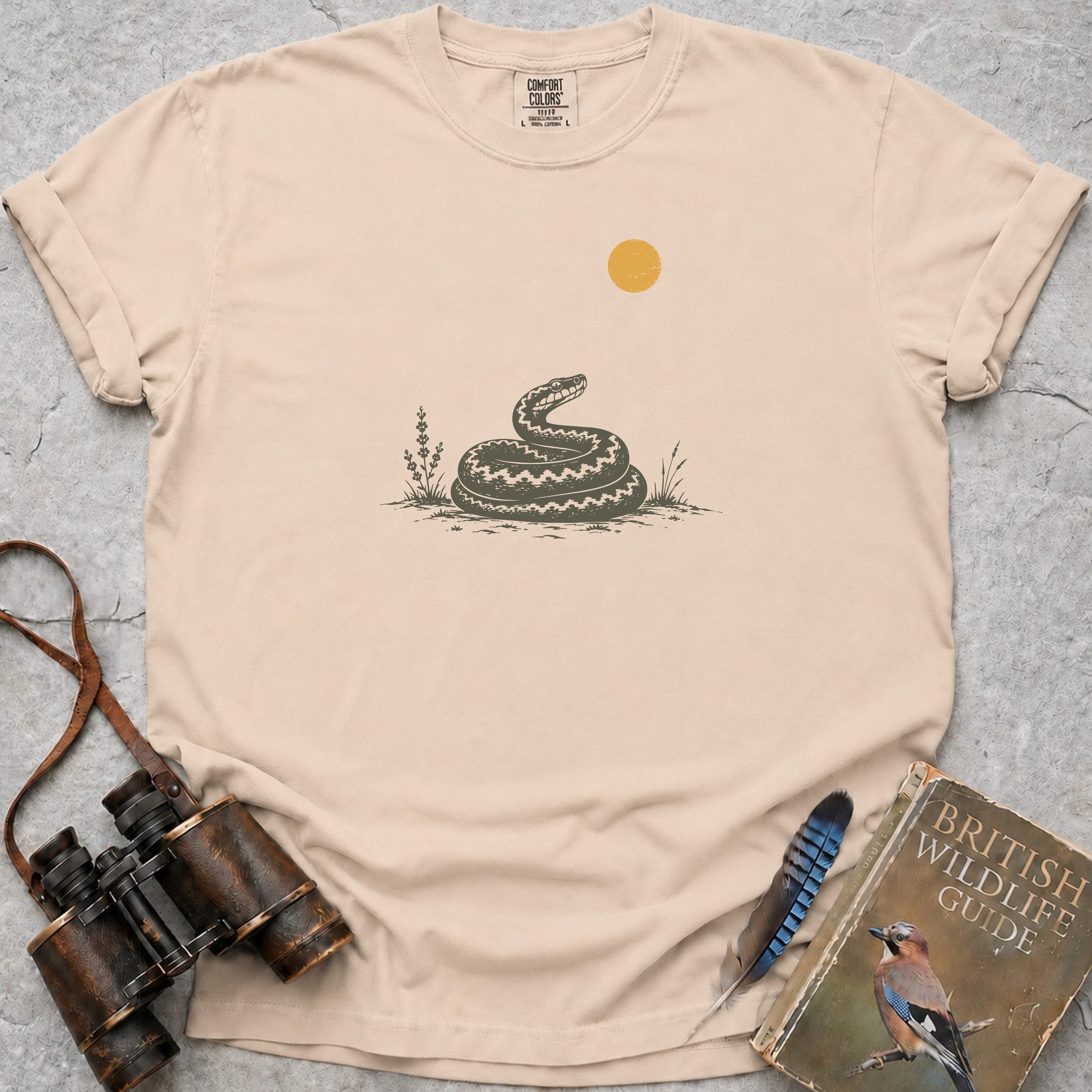 Adder In The Sun T-Shirt — ivory