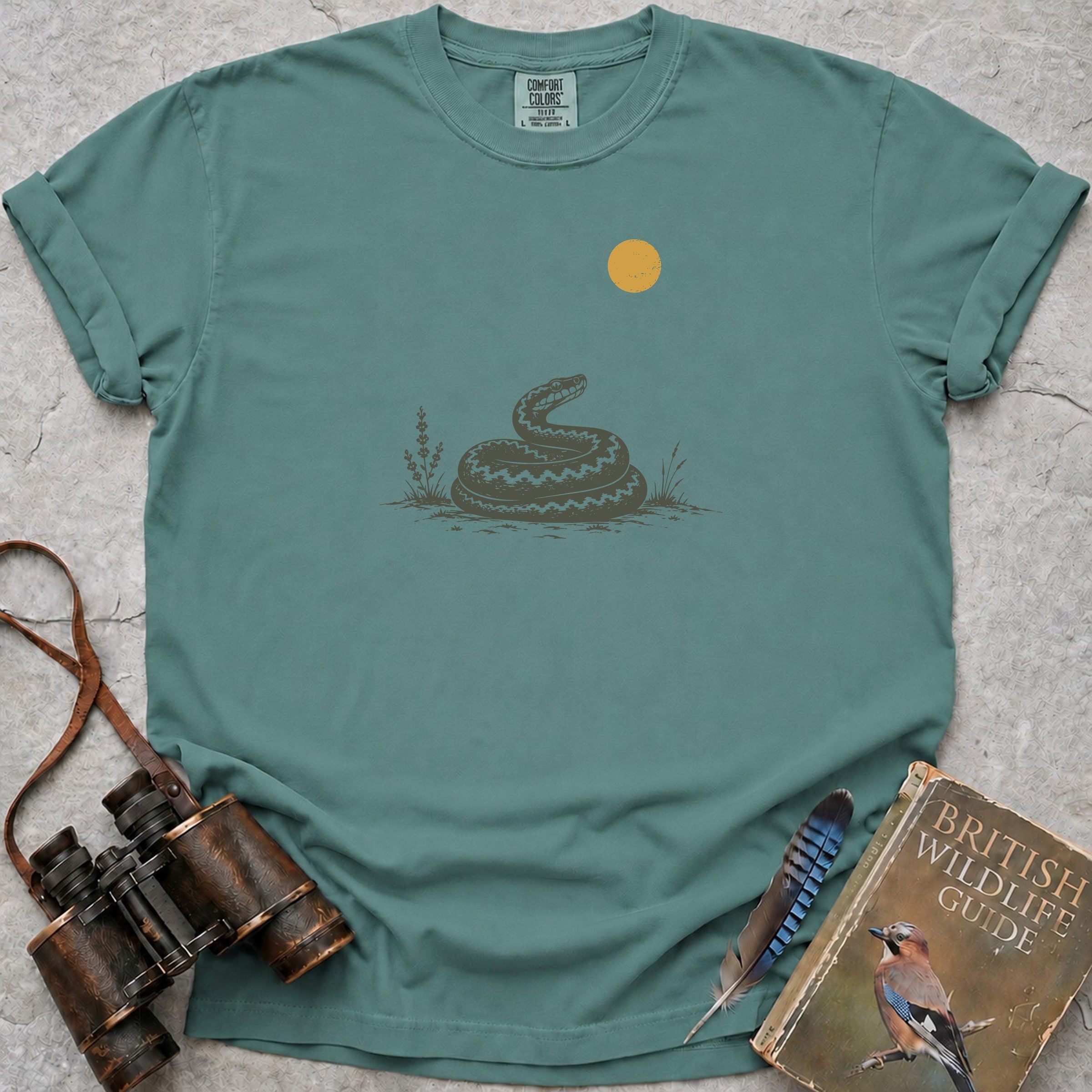 Adder In The Sun T-Shirt — seafoam