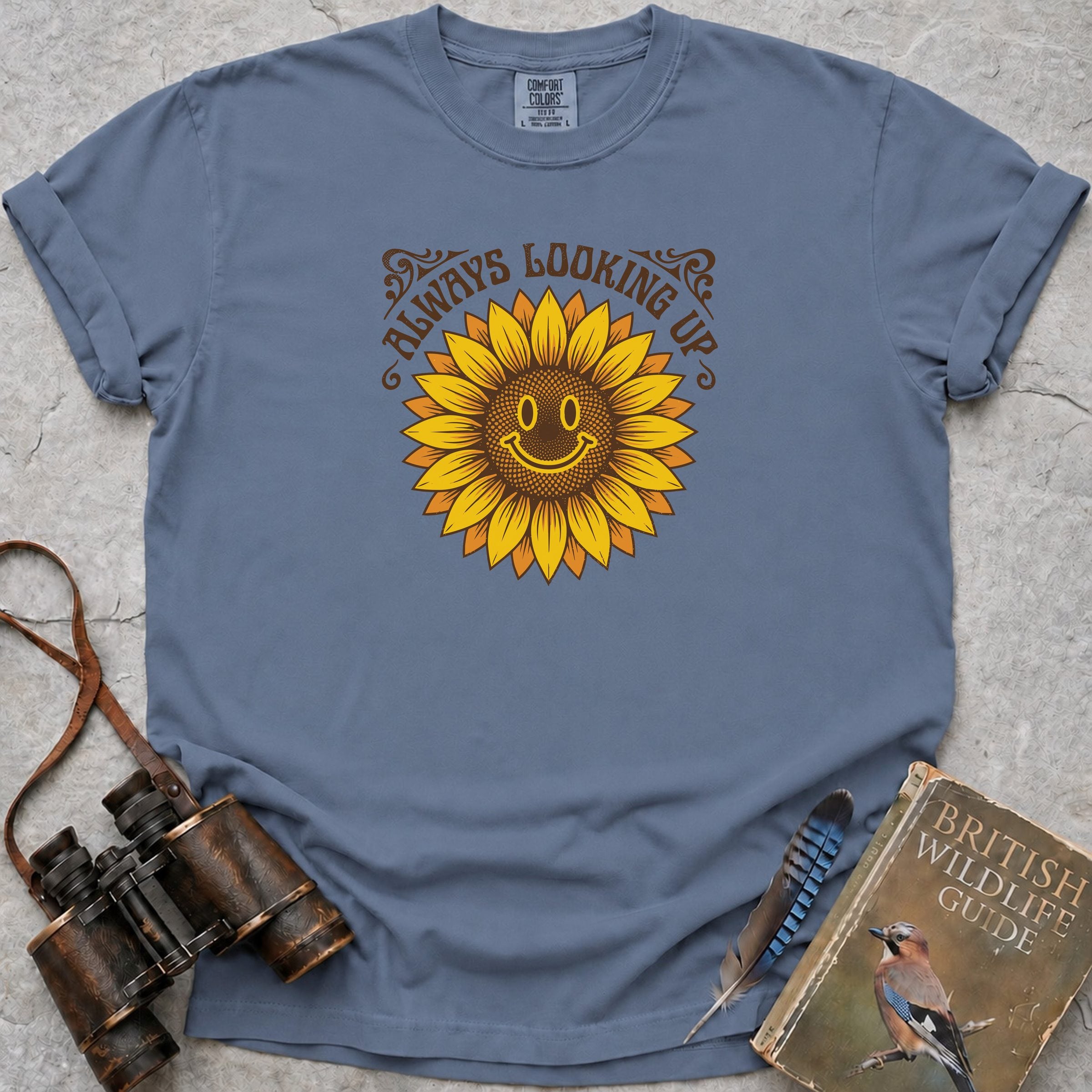 Always Looking Up Sunflower T-Shirt — blue jean