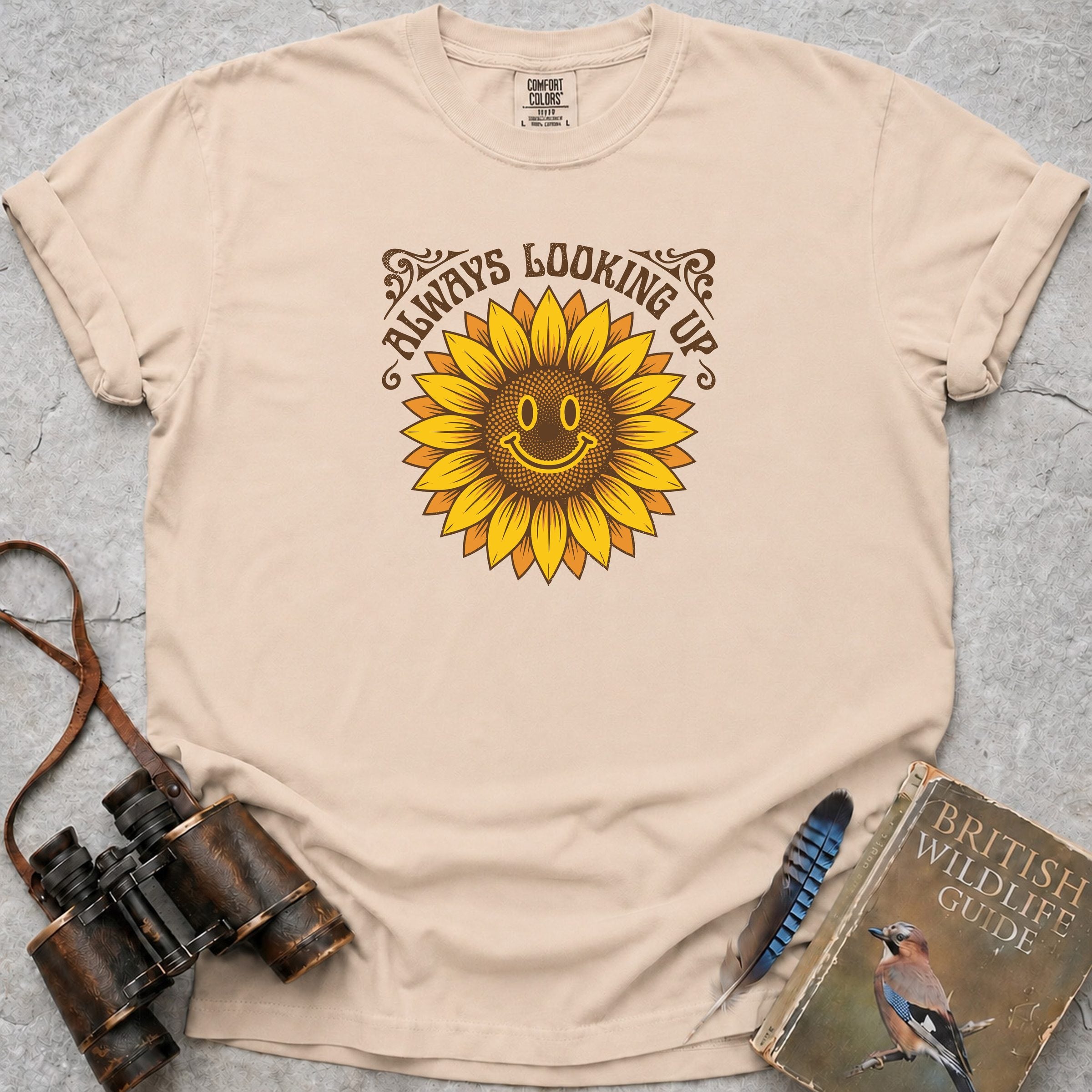 Always Looking Up Sunflower T-Shirt — ivory