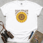 Always Looking Up Sunflower T-Shirt — white