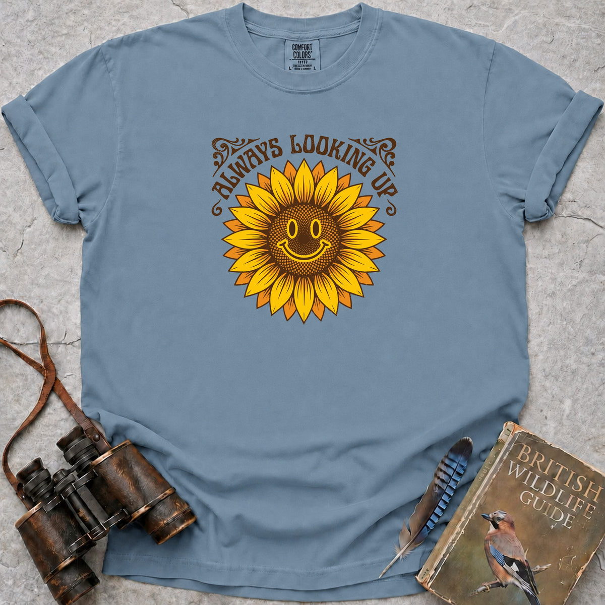 always-looking-up-sunflower — ice blue
