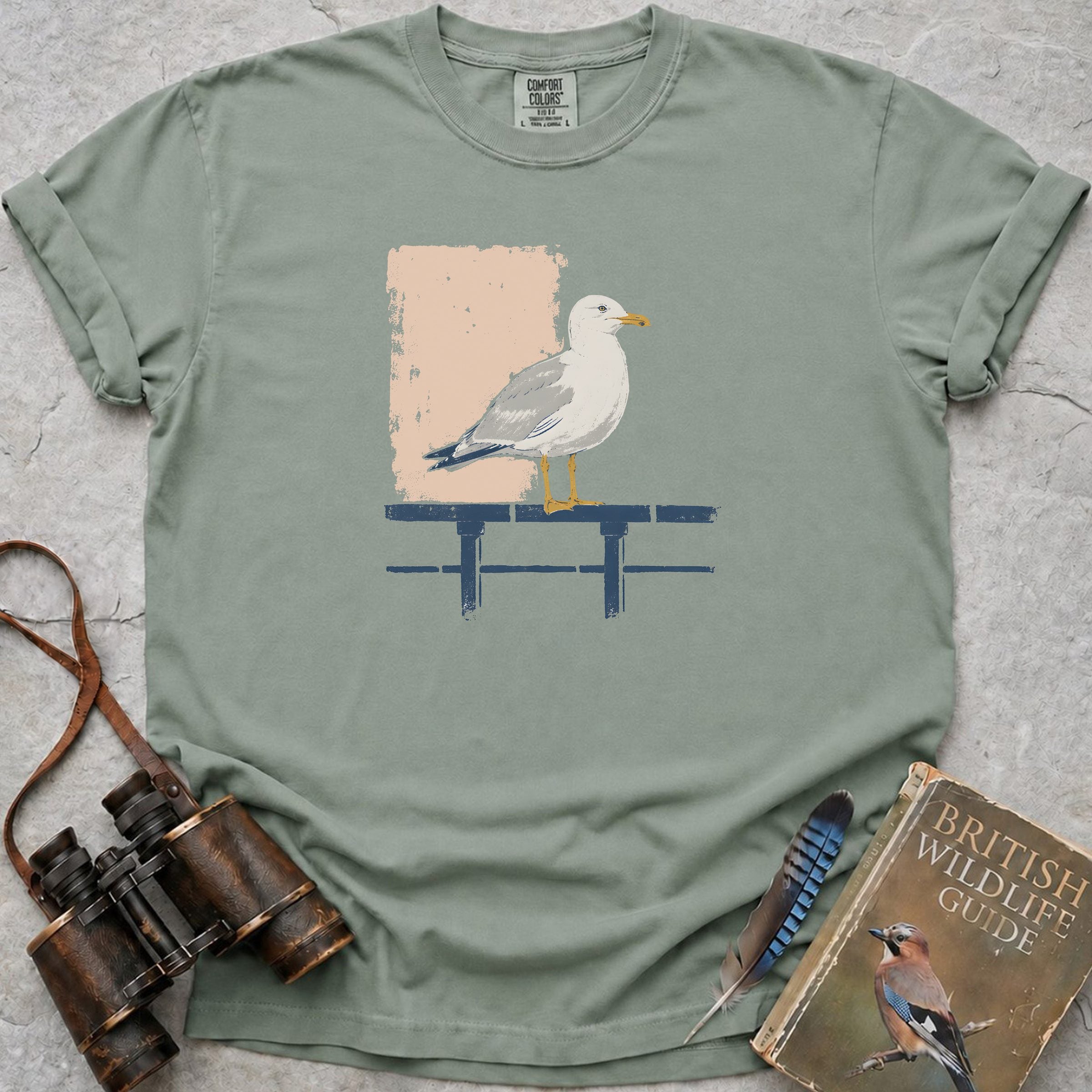 Attentive Seagull T-Shirt — bay