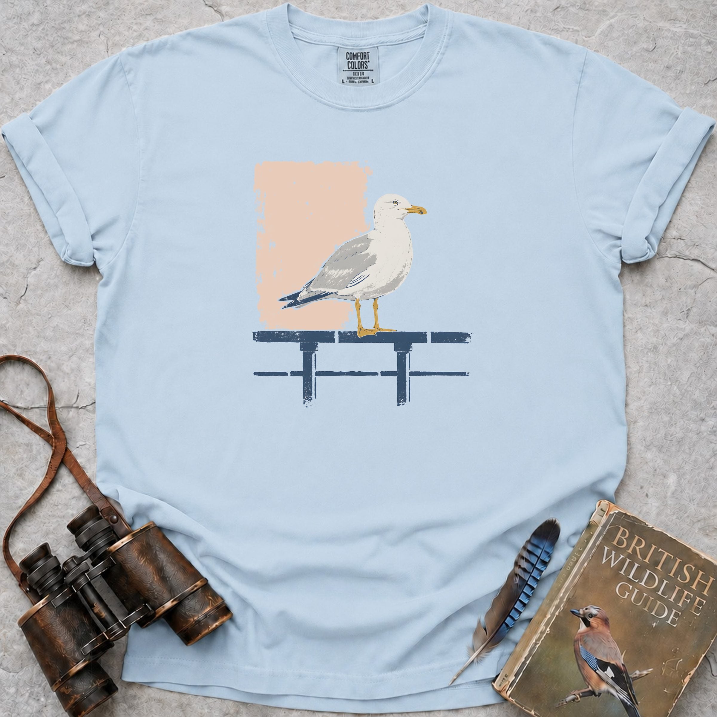 Attentive Seagull T-Shirt — chambray