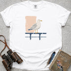 Attentive Seagull T-Shirt — white