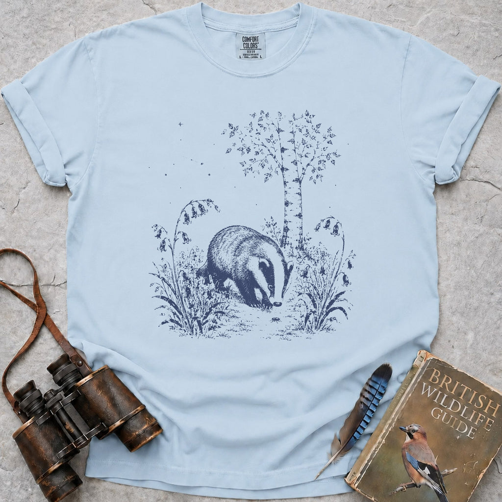 badger-bluebell-patch — chambray