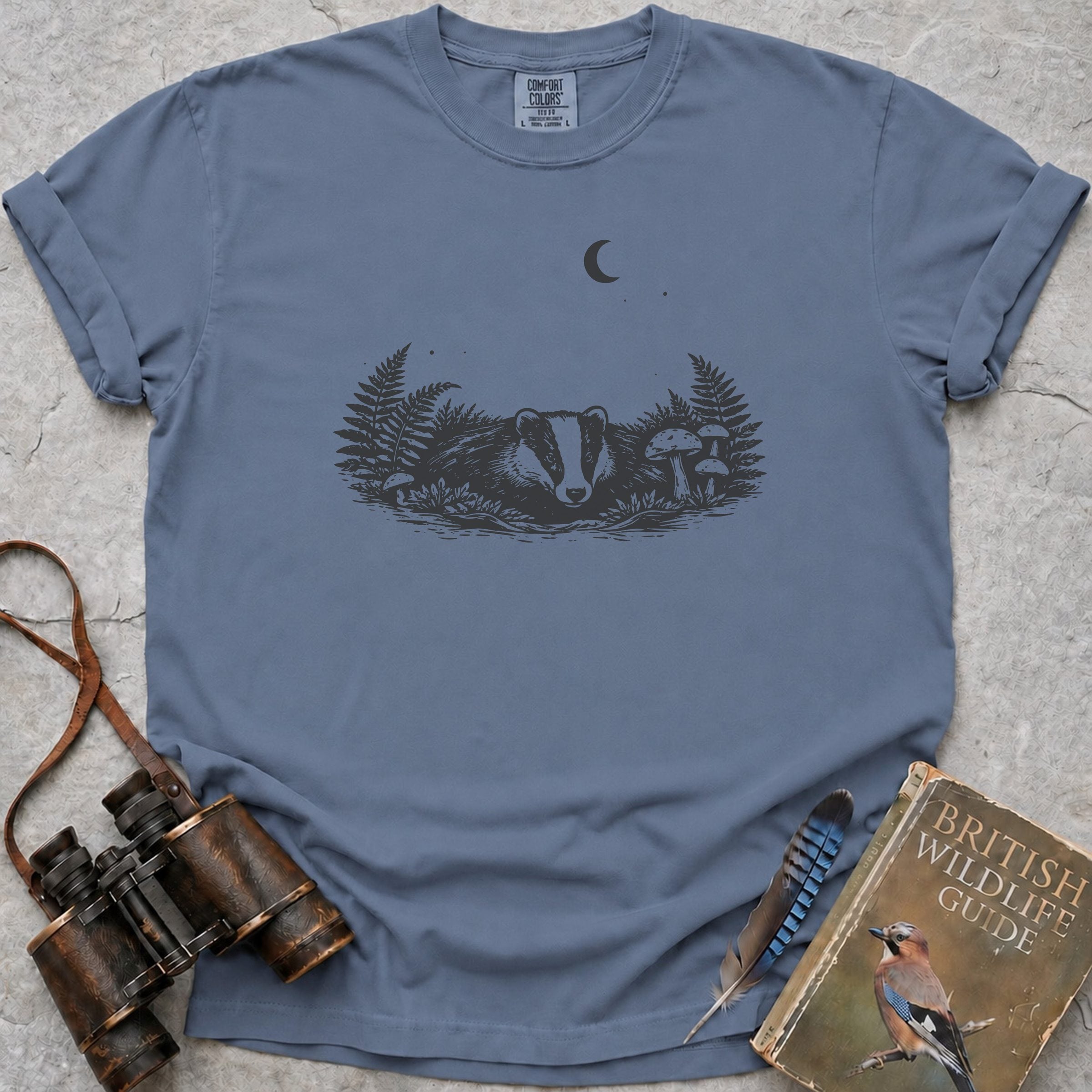 Badger Sett T-Shirt — blue jean