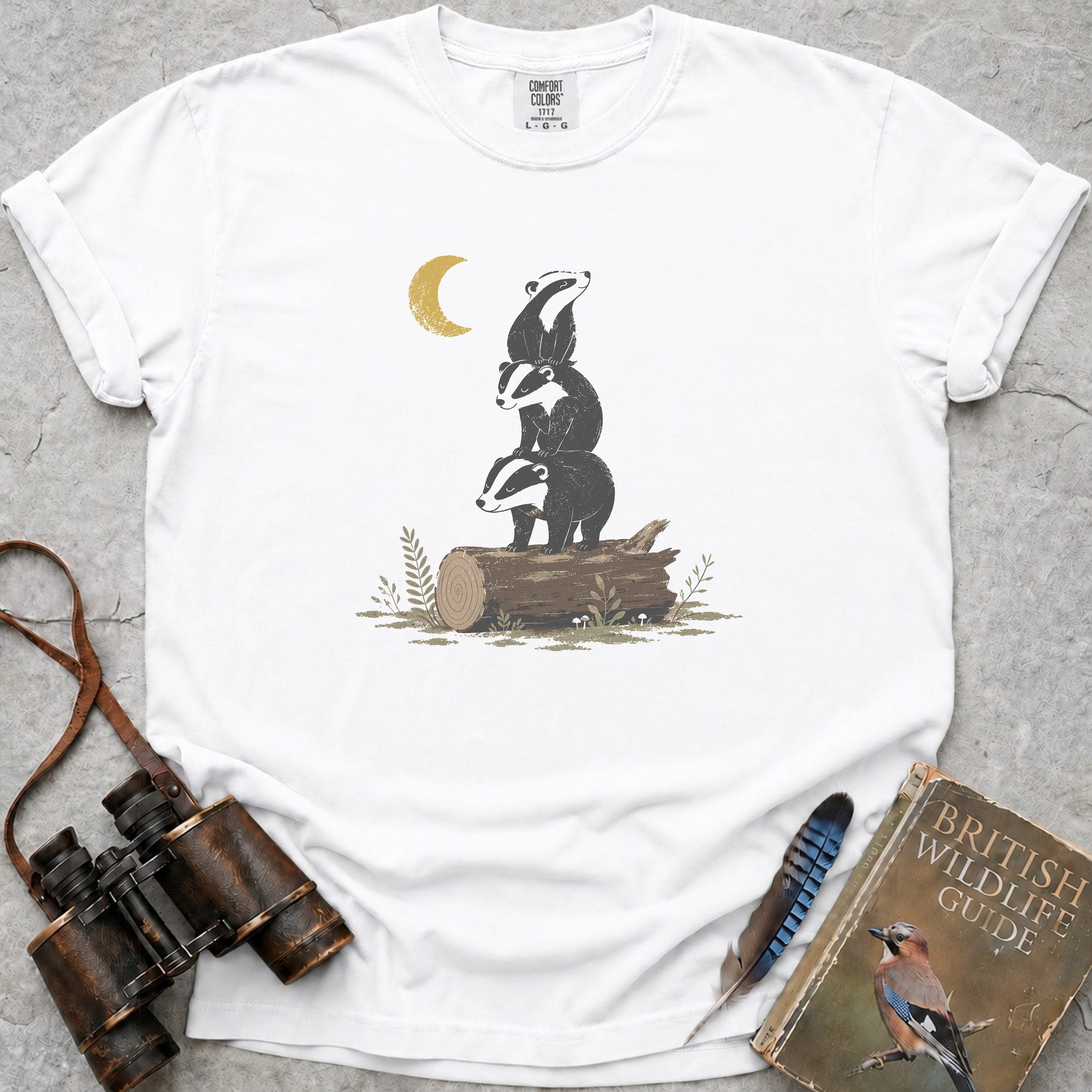 badger-trio — white