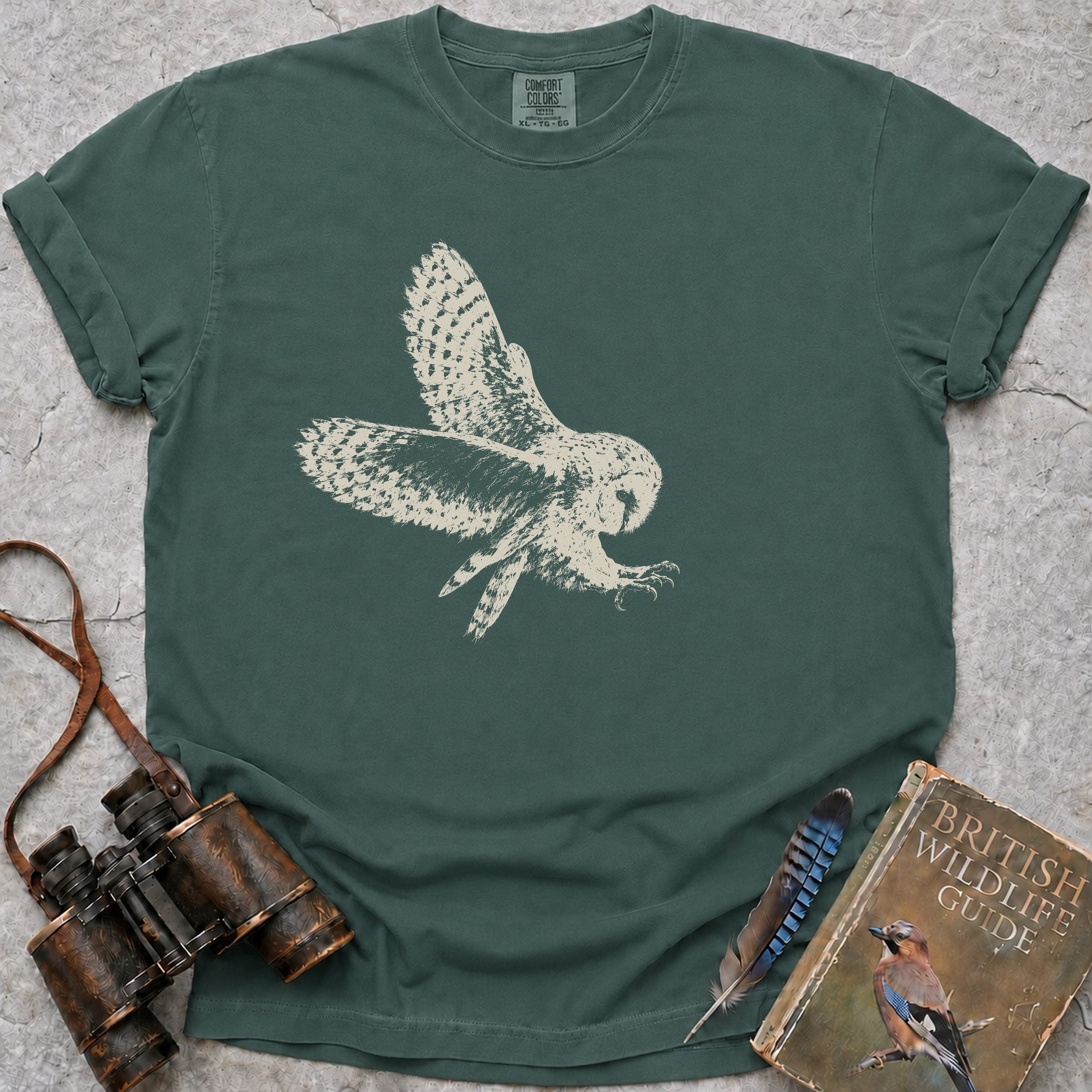 barn-owl-flight — blue spruce