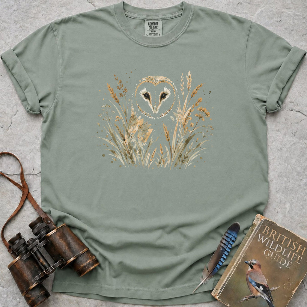 Barn Owl Meadow T-Shirt — bay