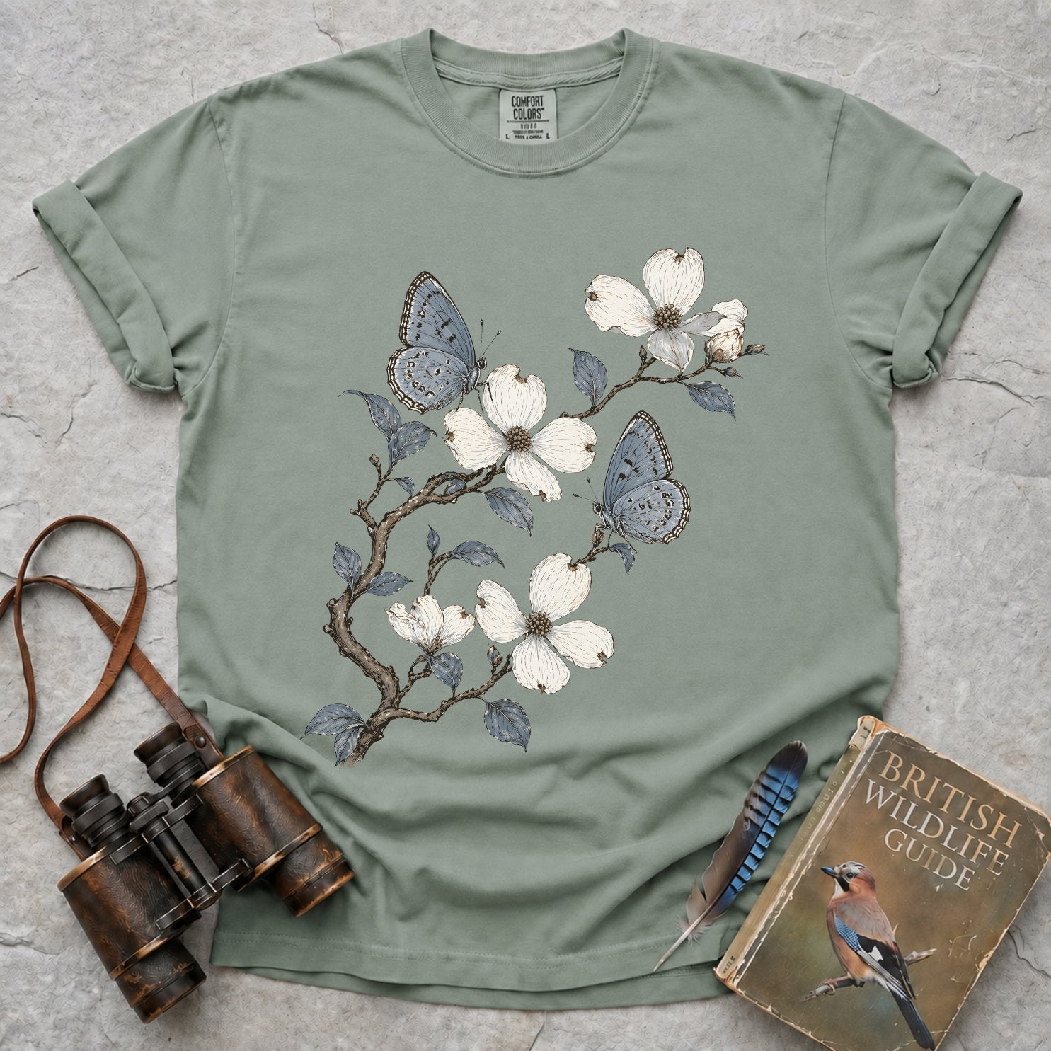 Small Blues Blossom T-Shirt