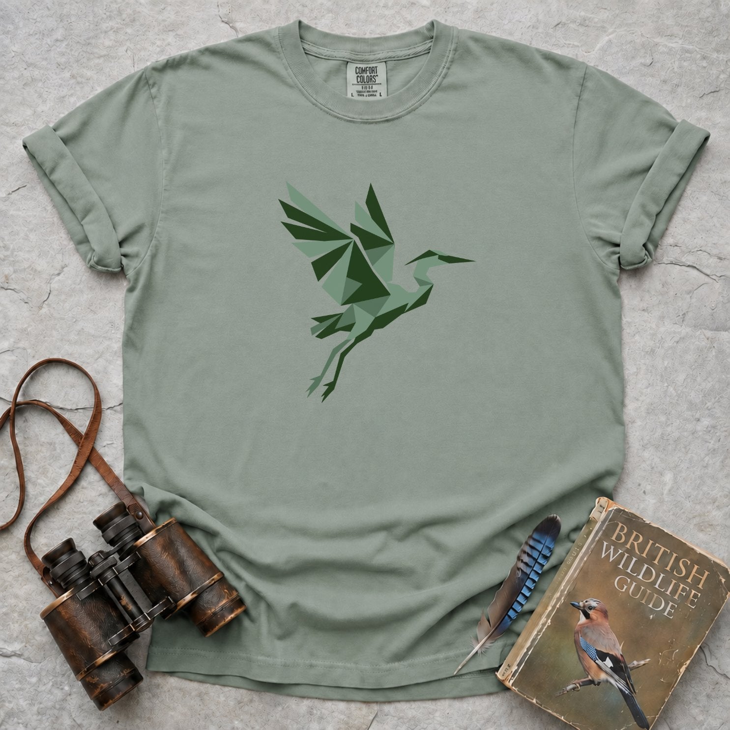 Origami Heron T-Shirt