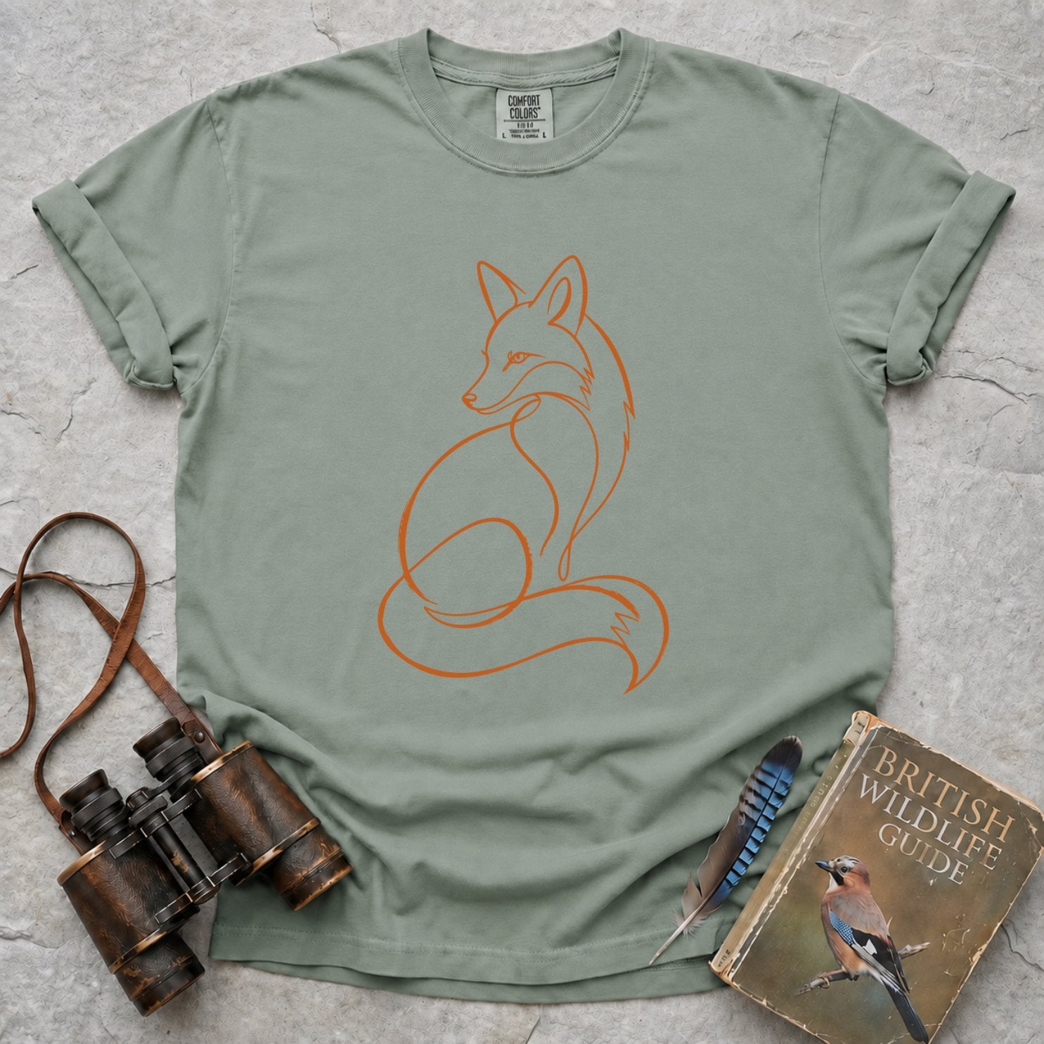 Curled Line Fox T-Shirt
