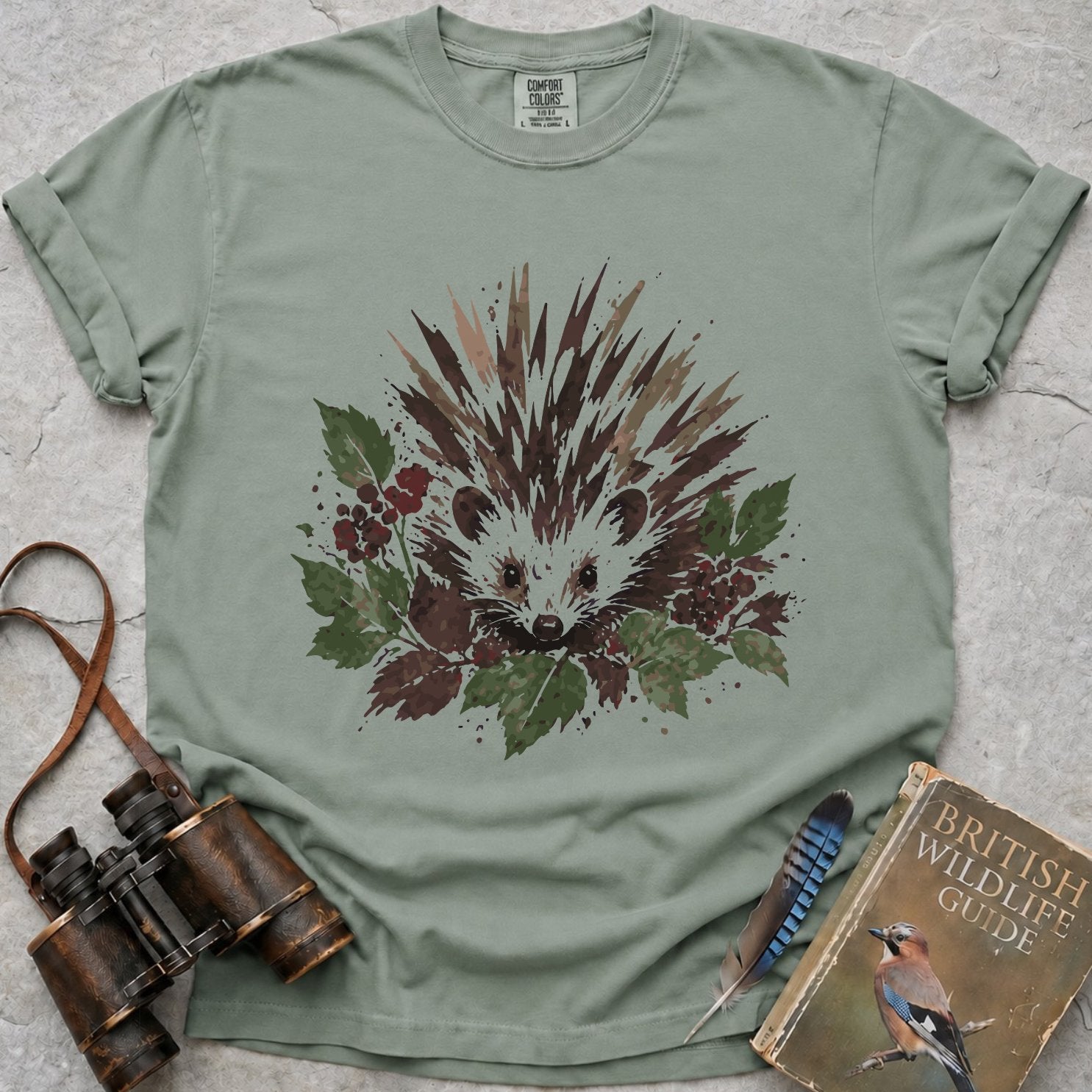 Woodland Berry Hedgehog T-Shirt
