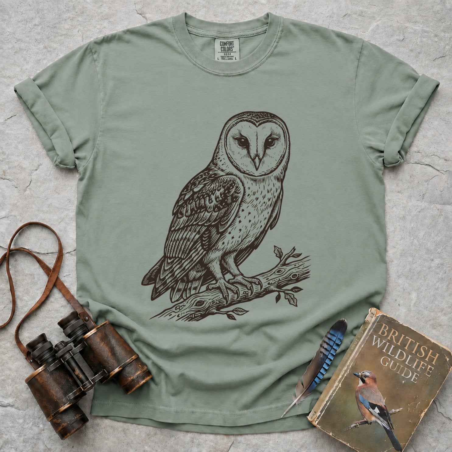 Watchful Barn Owl T-Shirt
