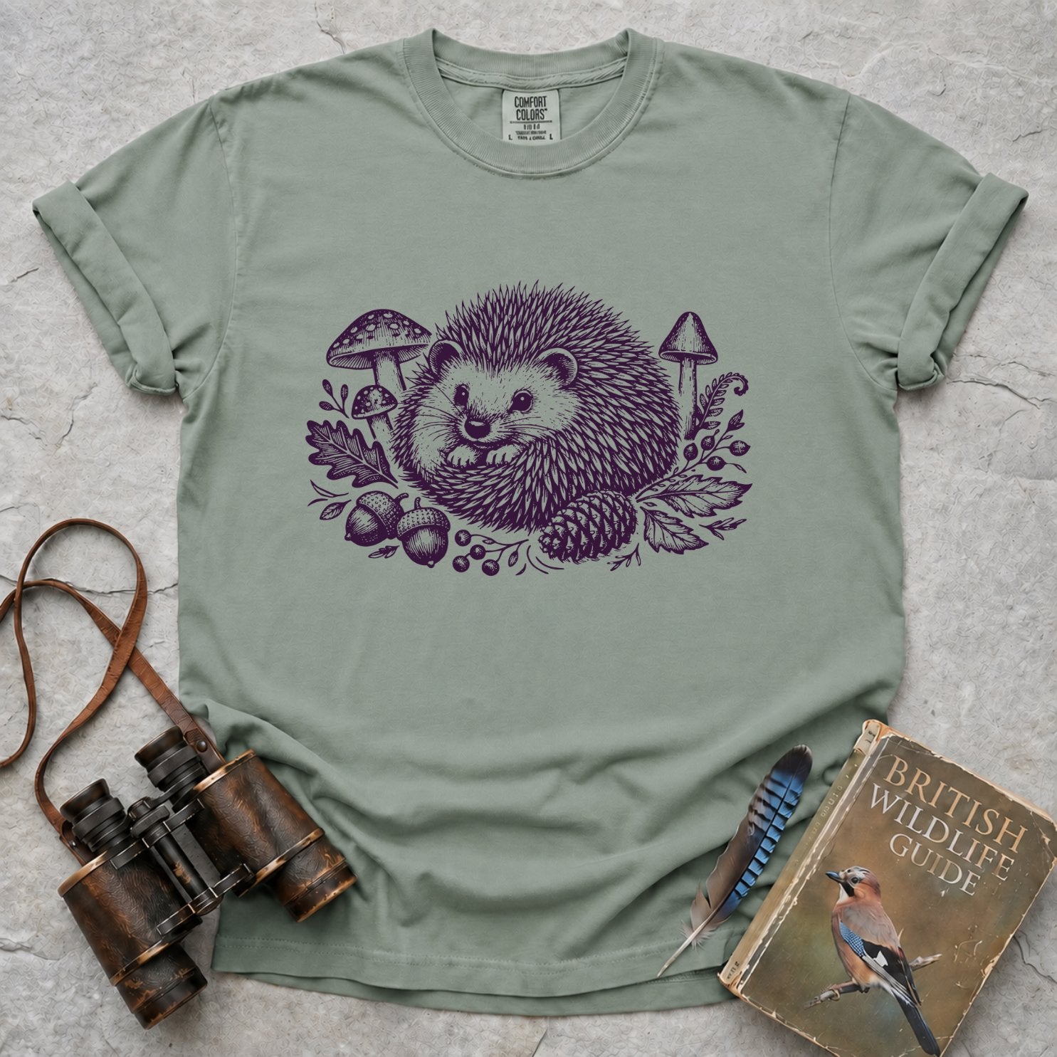 Vintage Woodland Hedgehog T-Shirt