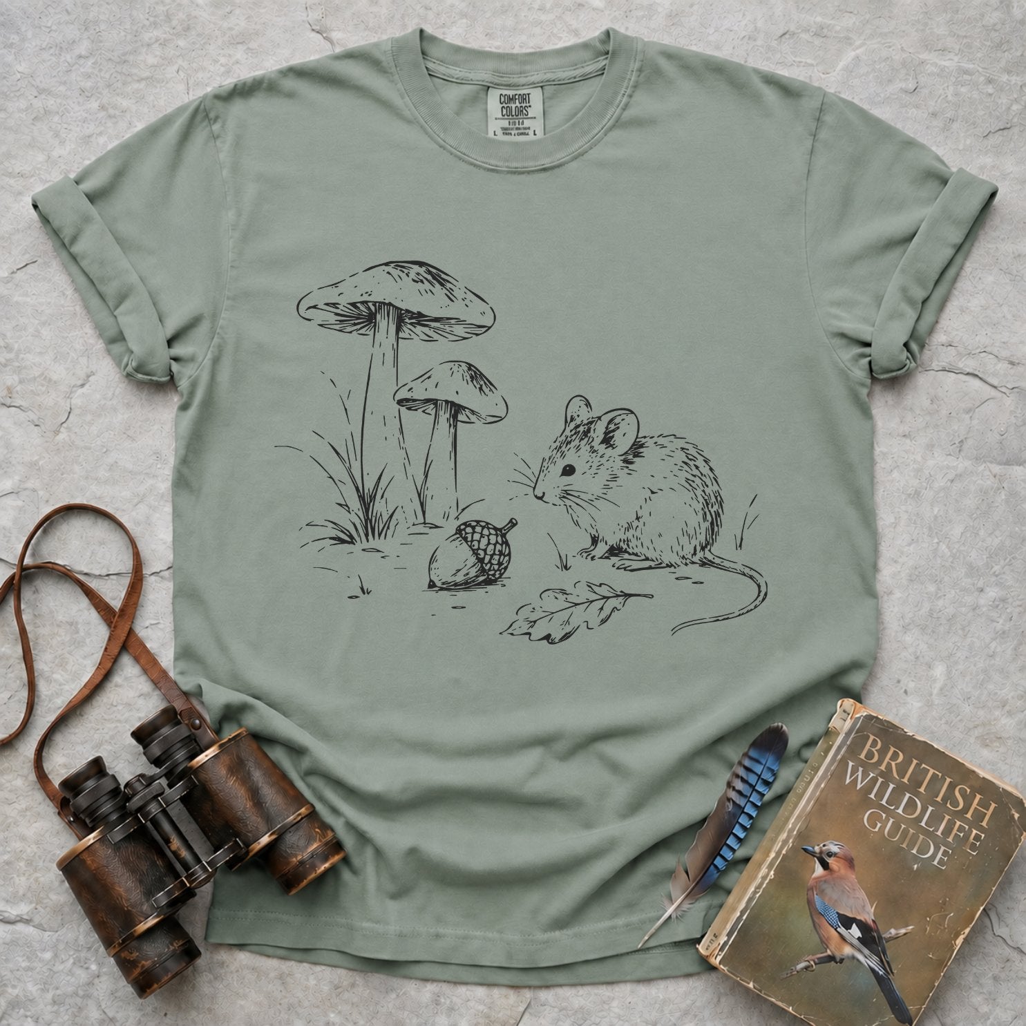 Delicate Woodland Mouse T-Shirt