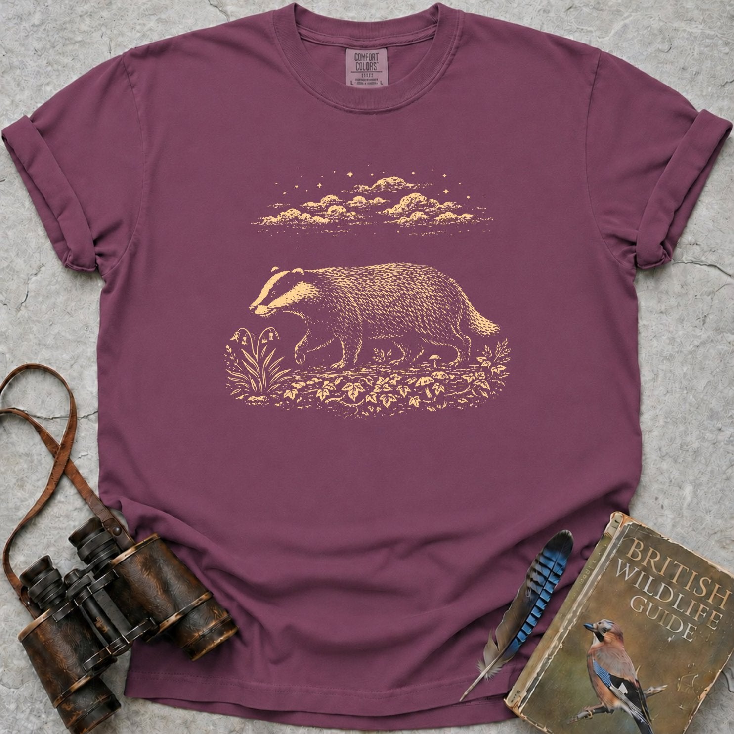 Moonlit Badger T-Shirt