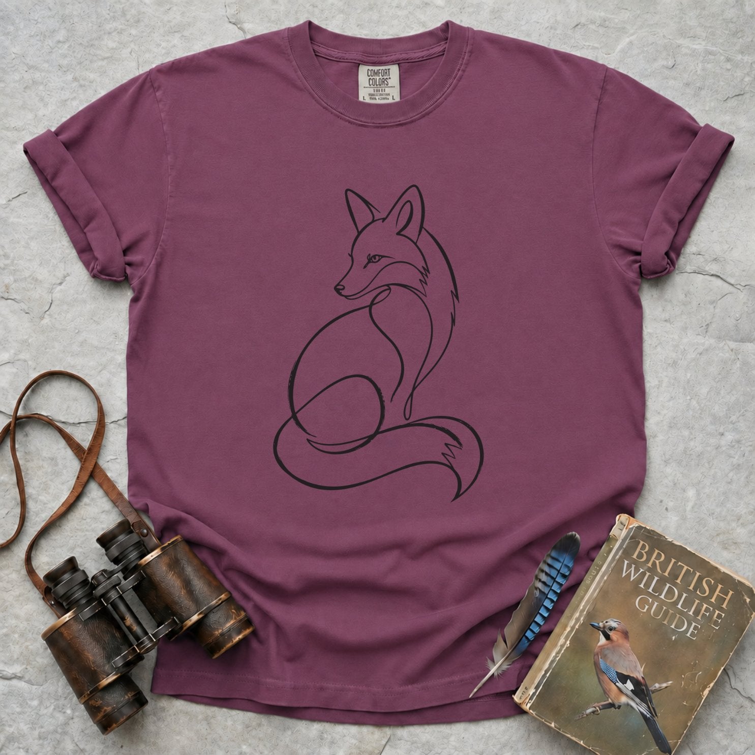 Curled Line Fox T-Shirt