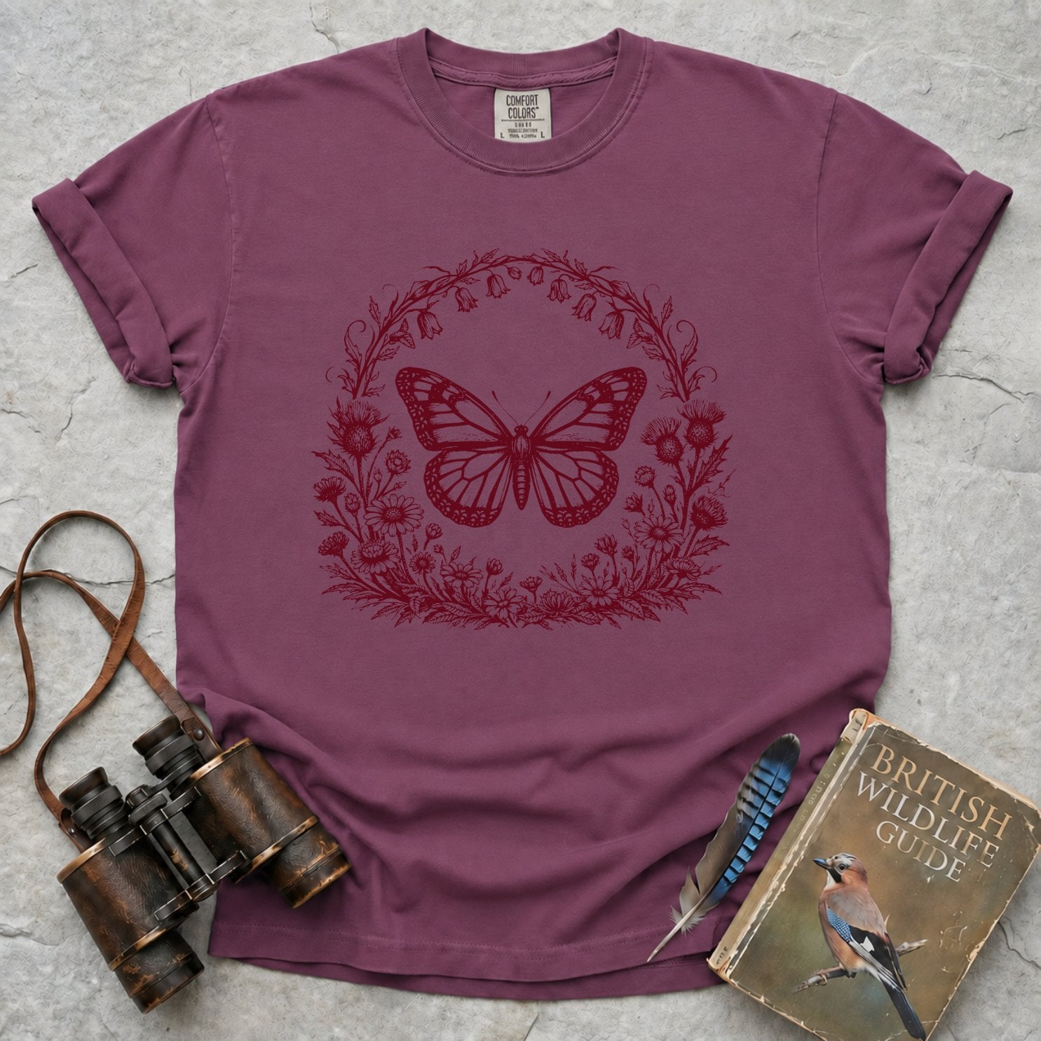 Vintage Woodland Butterfly T-Shirt