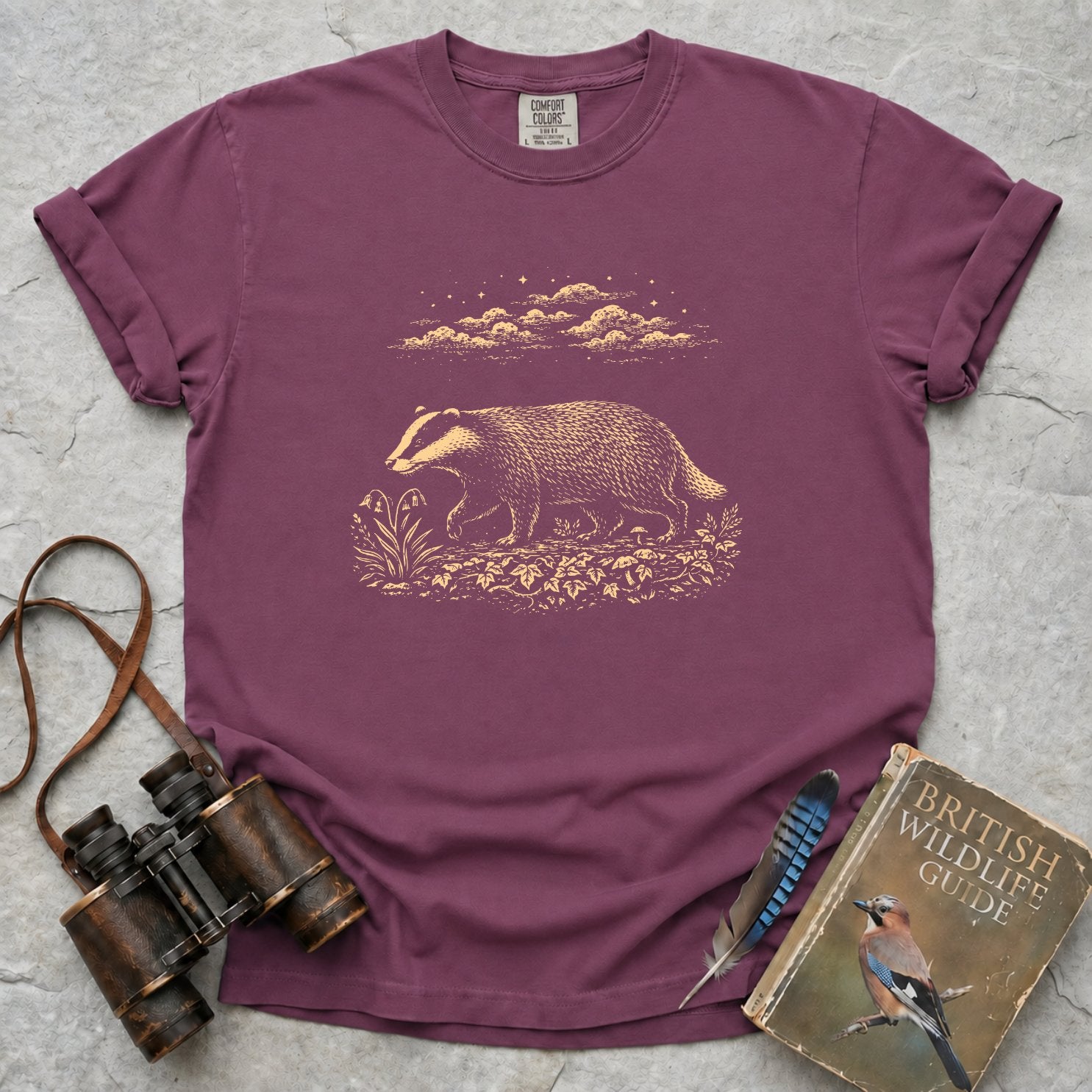 Moonlit Badger T-Shirt