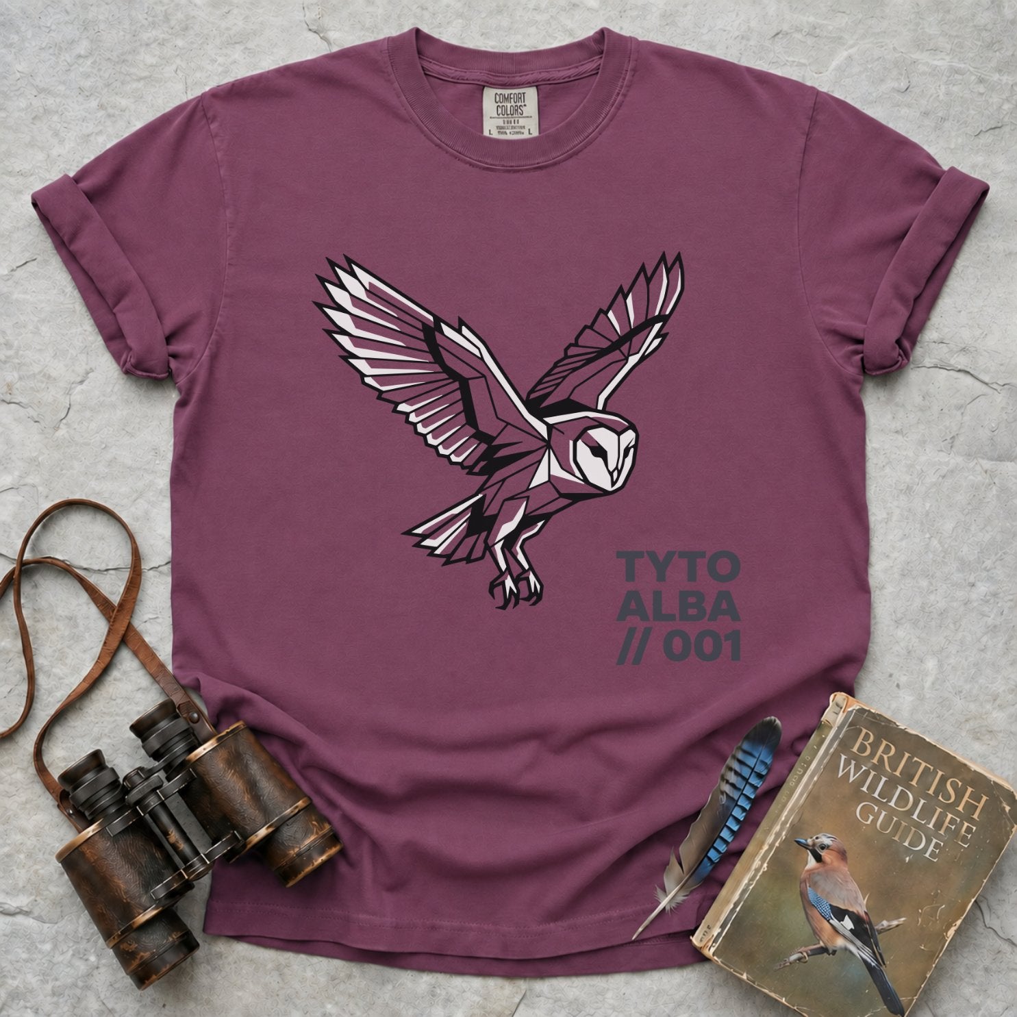 Geometric Barn Owl T-Shirt