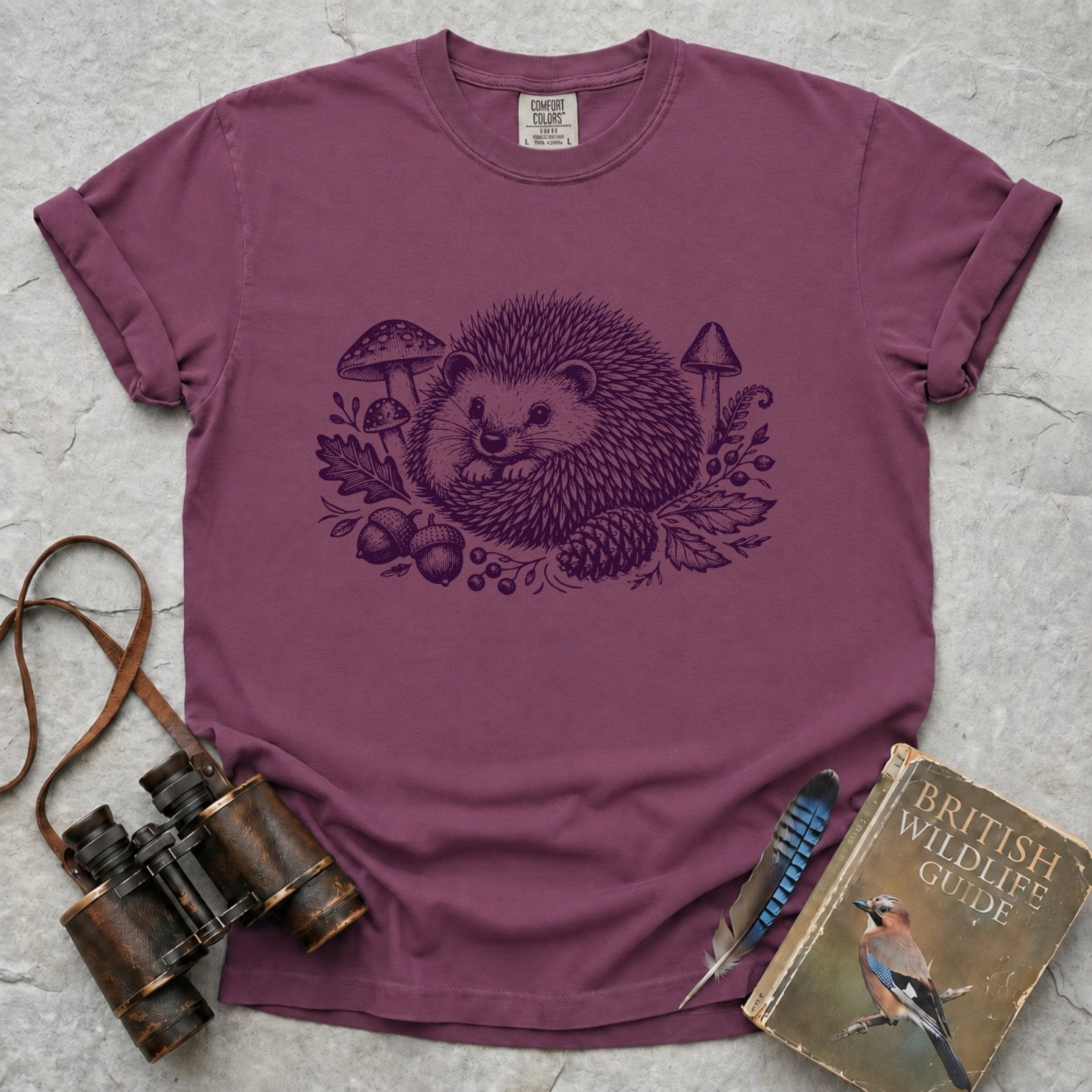 Vintage Woodland Hedgehog T-Shirt