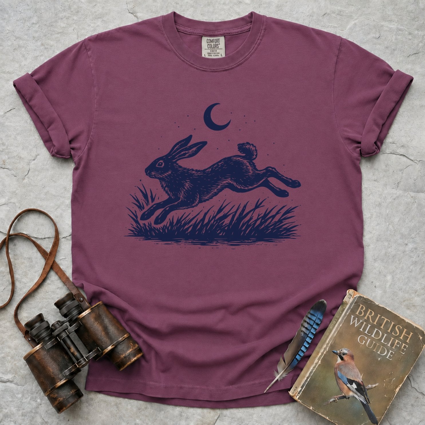 Moonlit Leaping Hare T-Shirt