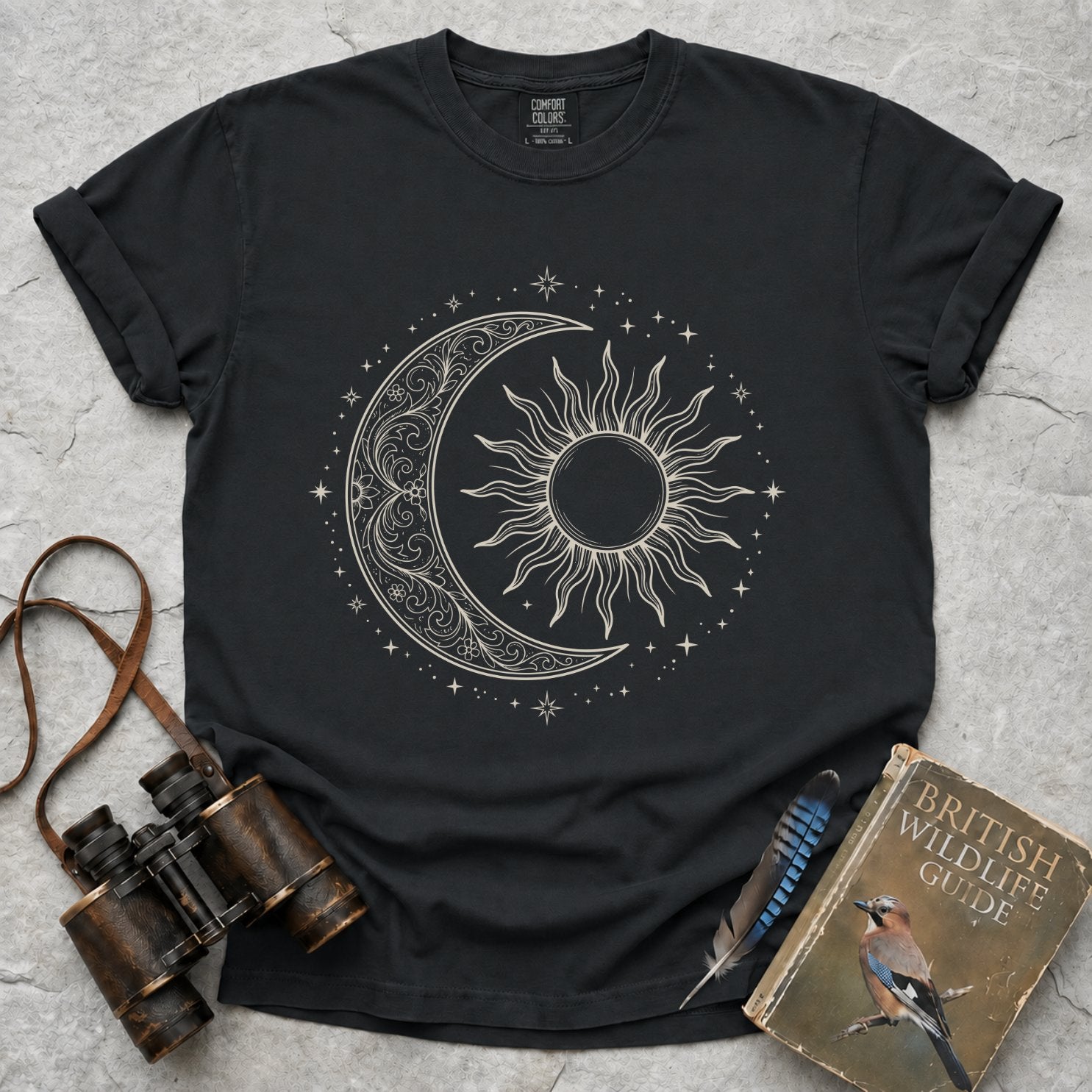 Sun And Crescent Moon T-Shirt