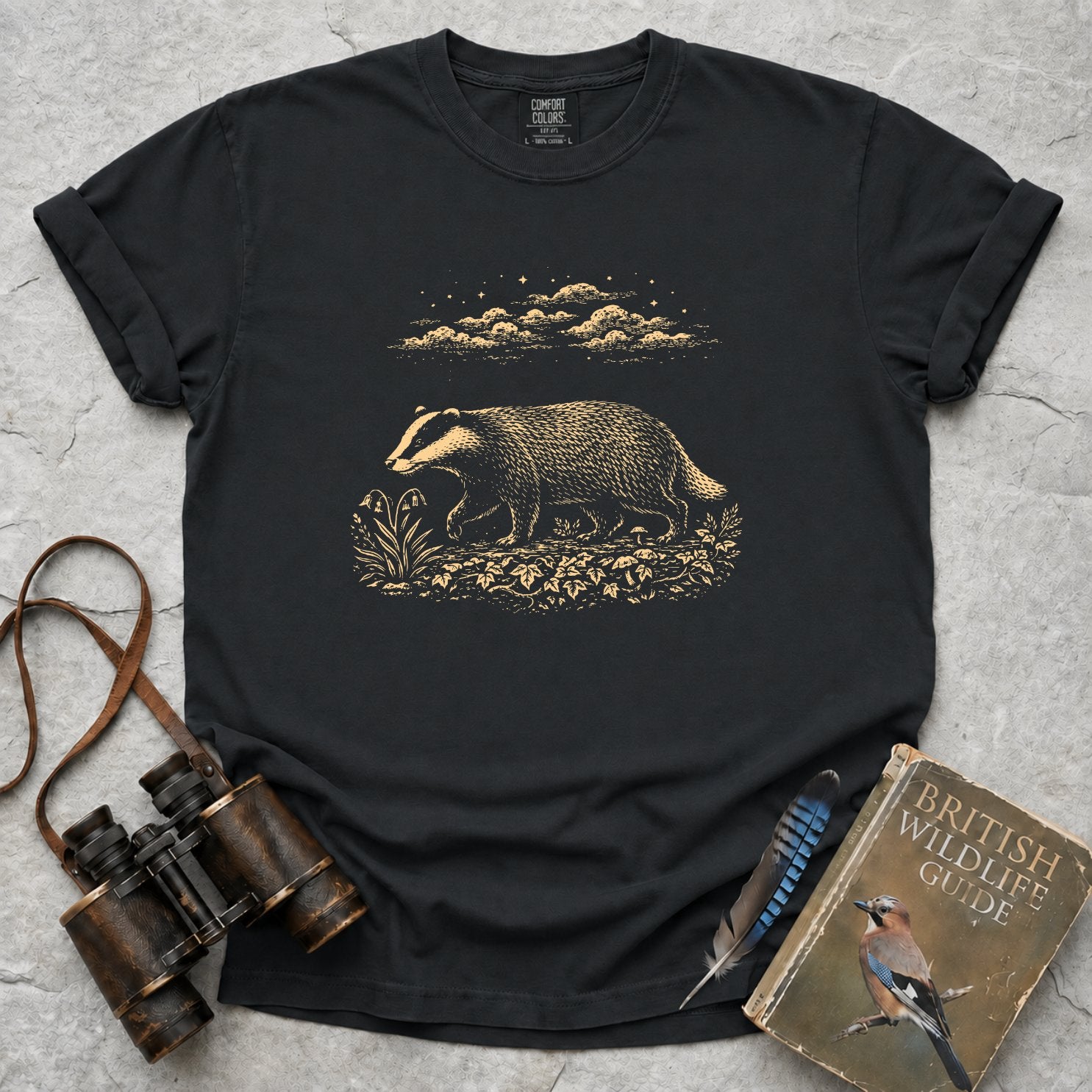 Moonlit Badger T-Shirt