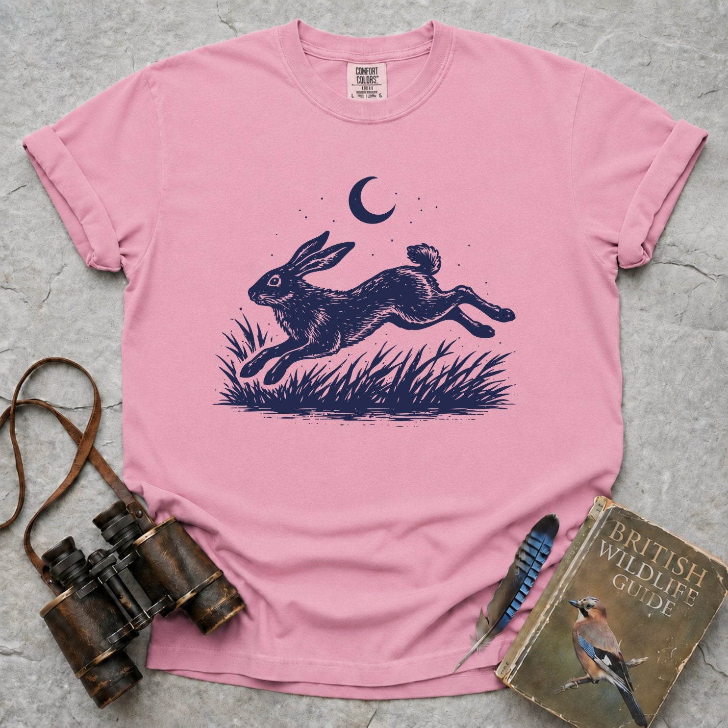 Moonlit Leaping Hare T-Shirt