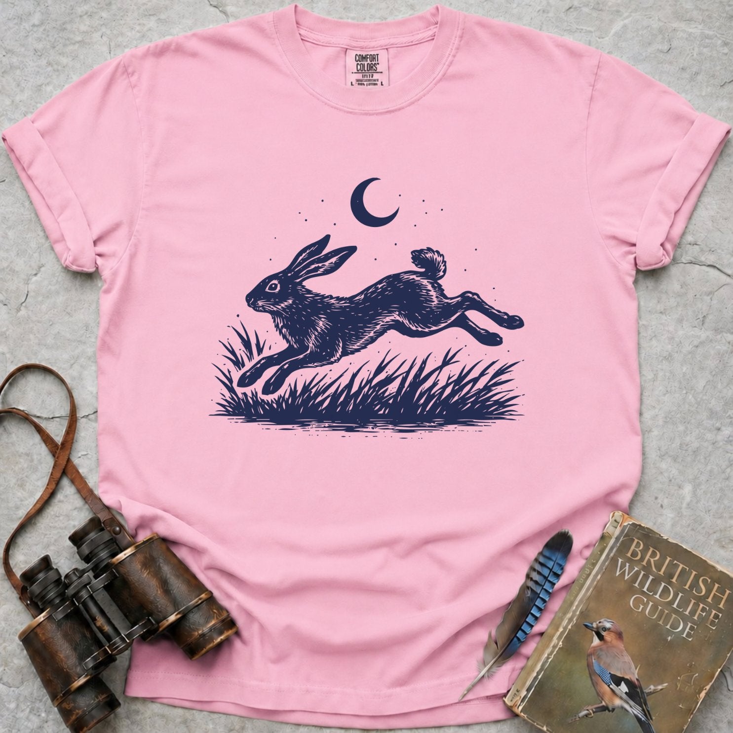 Moonlit Leaping Hare T-Shirt