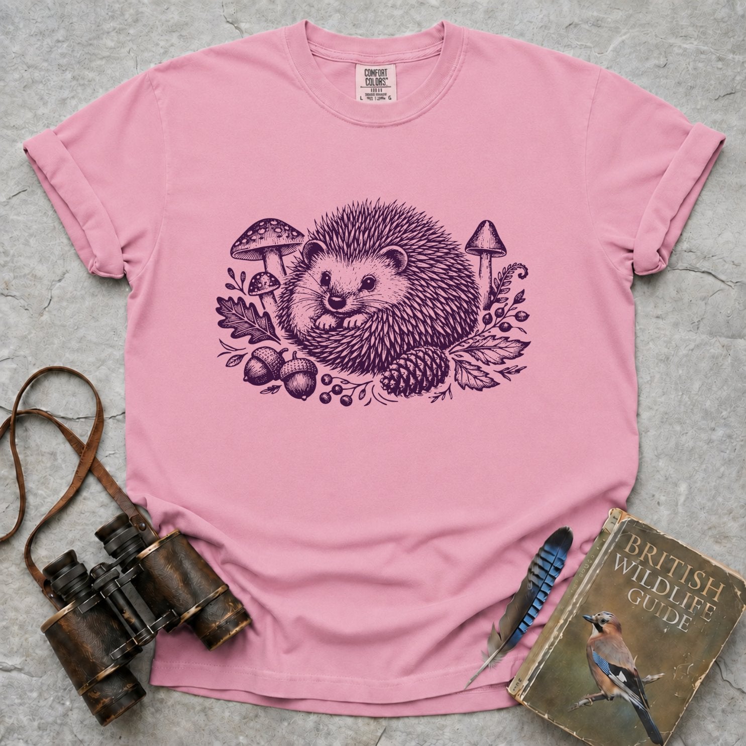 Vintage Woodland Hedgehog T-Shirt
