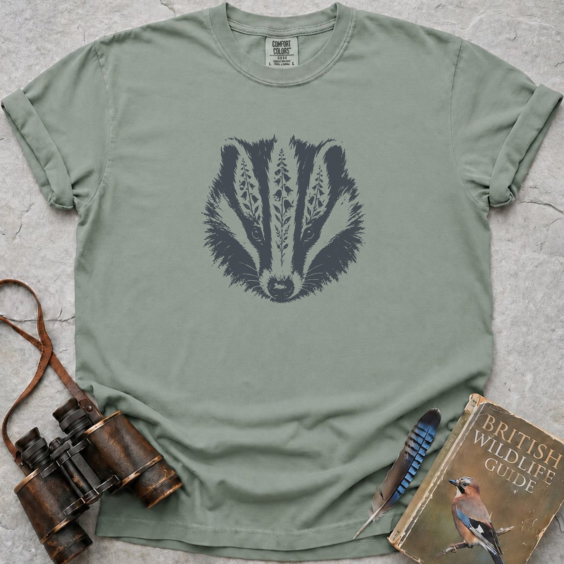 Bluebell Badger T-Shirt — bay