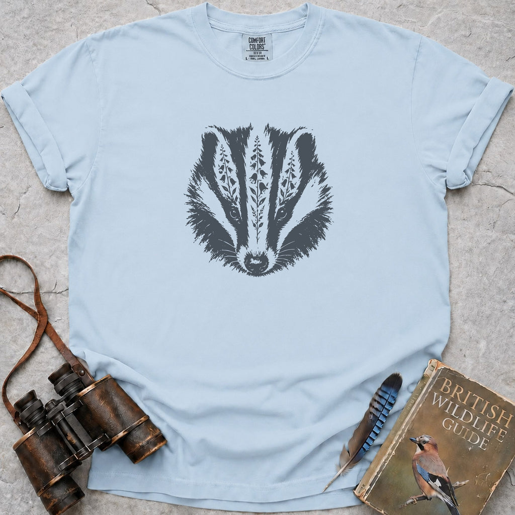 Bluebell Badger T-Shirt — chambray