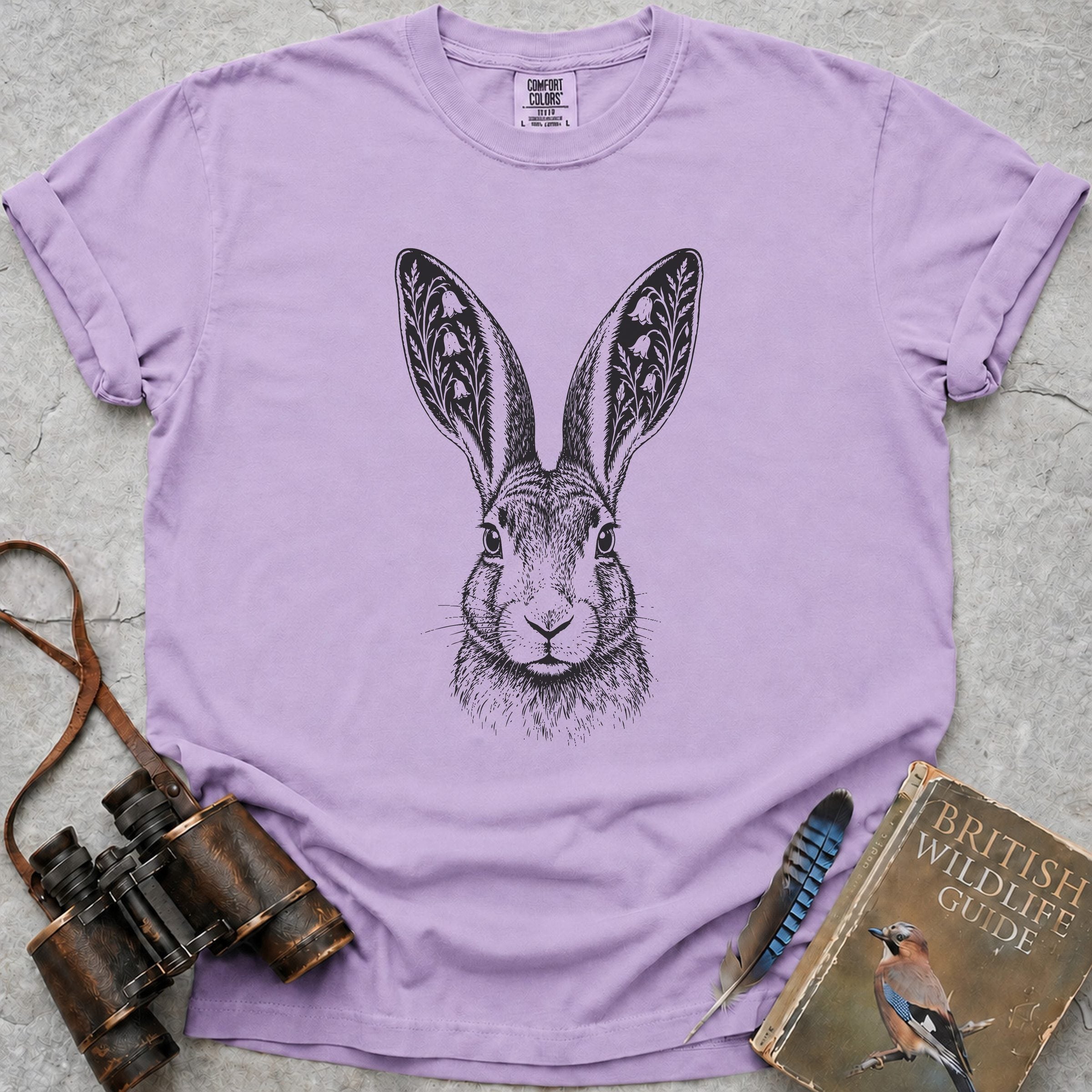 Bluebell Hare T-shirt — orchid