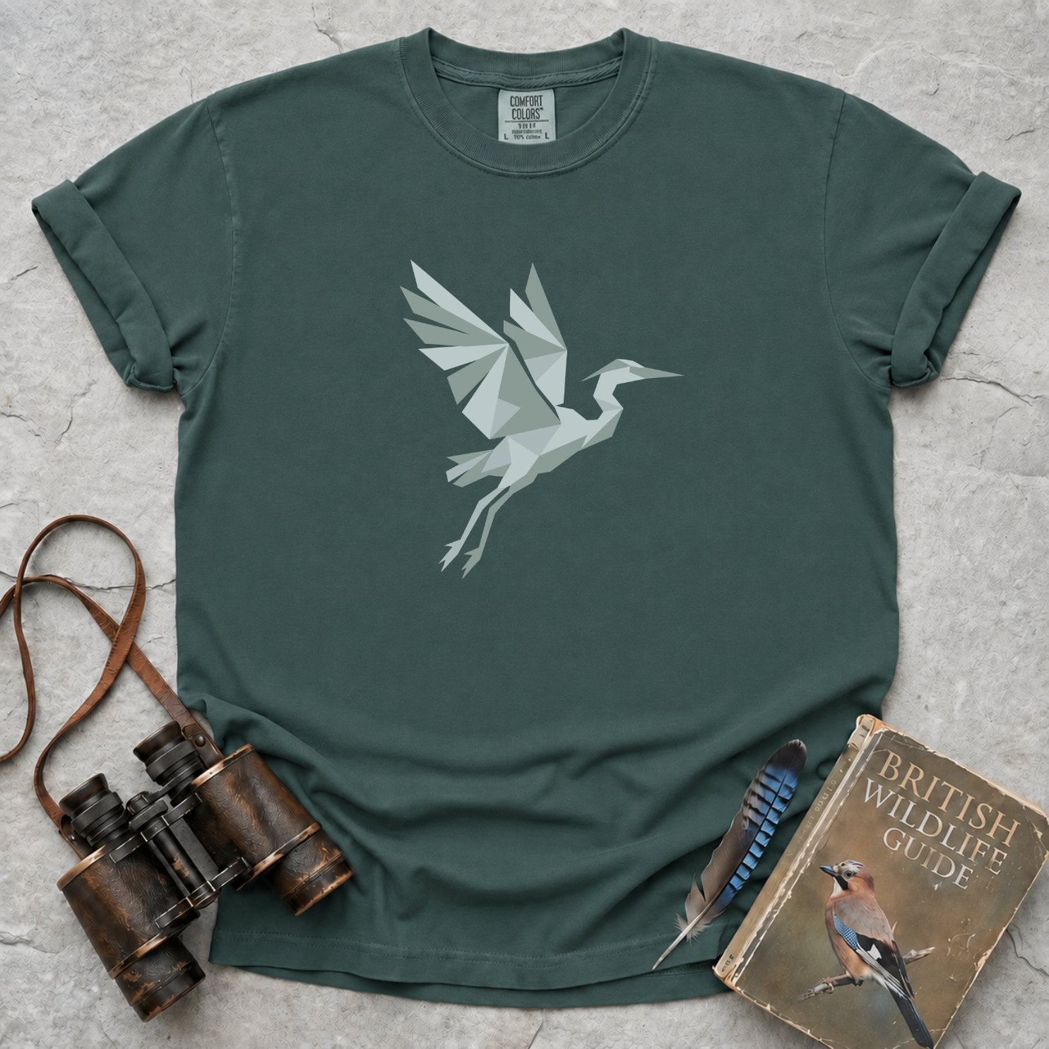 Origami Heron T-Shirt