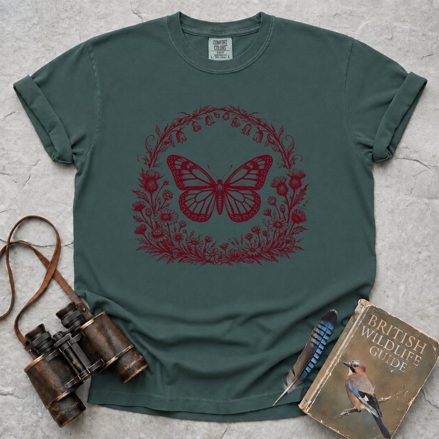 Vintage Woodland Butterfly T-Shirt