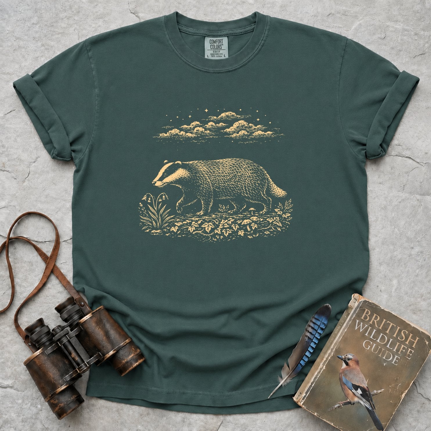 Moonlit Badger T-Shirt