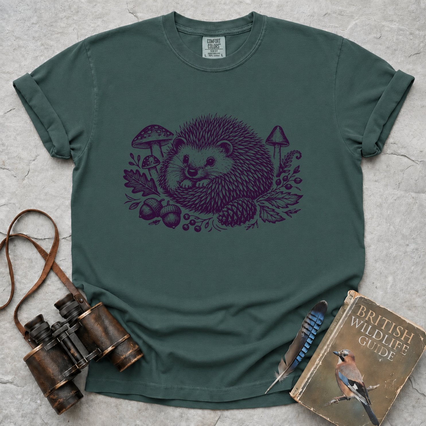 Vintage Woodland Hedgehog T-Shirt