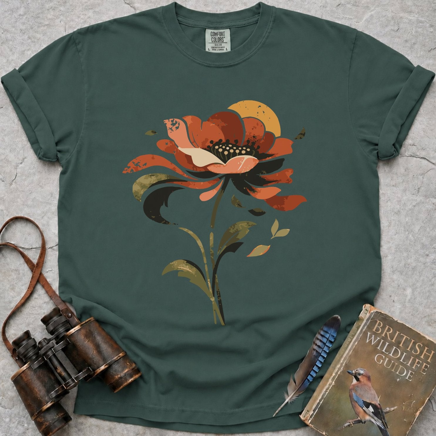 Retro Poppy Sun T-Shirt