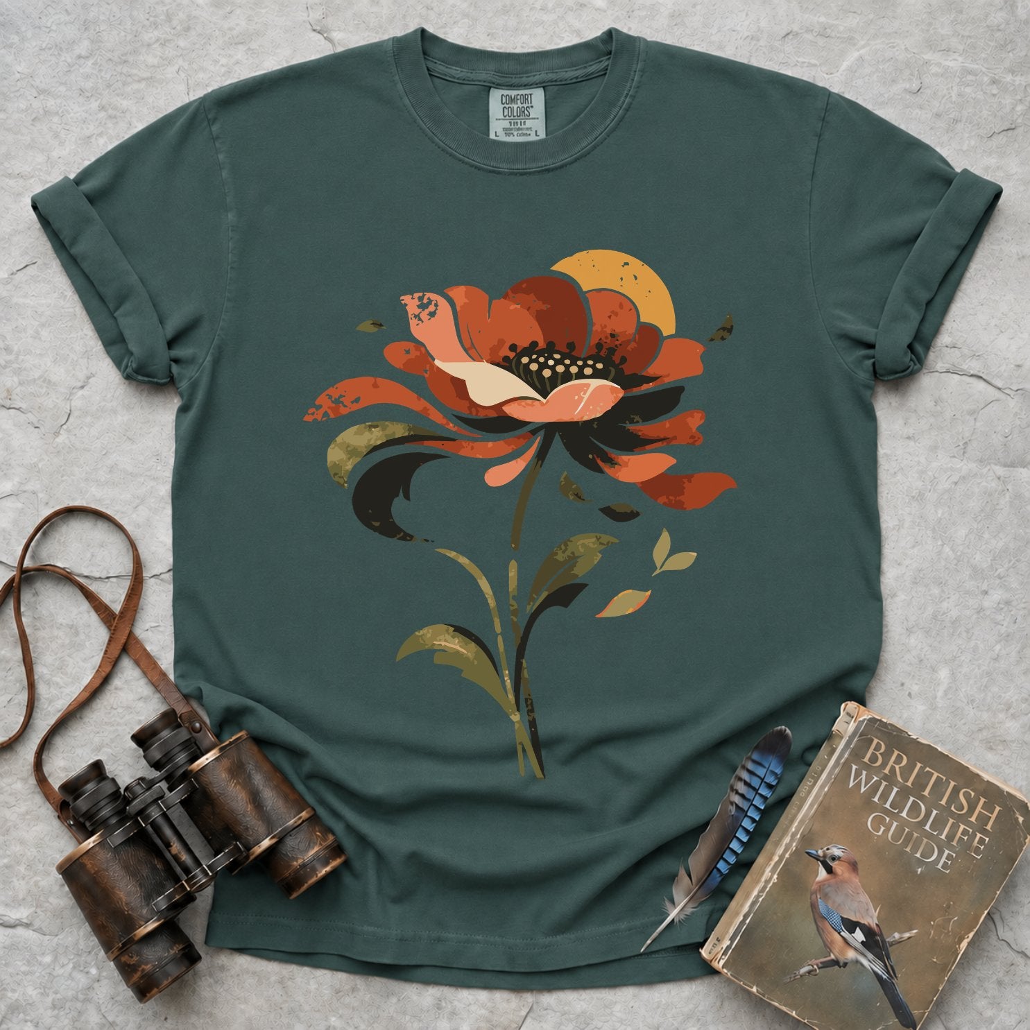 Retro Poppy Sun T-Shirt