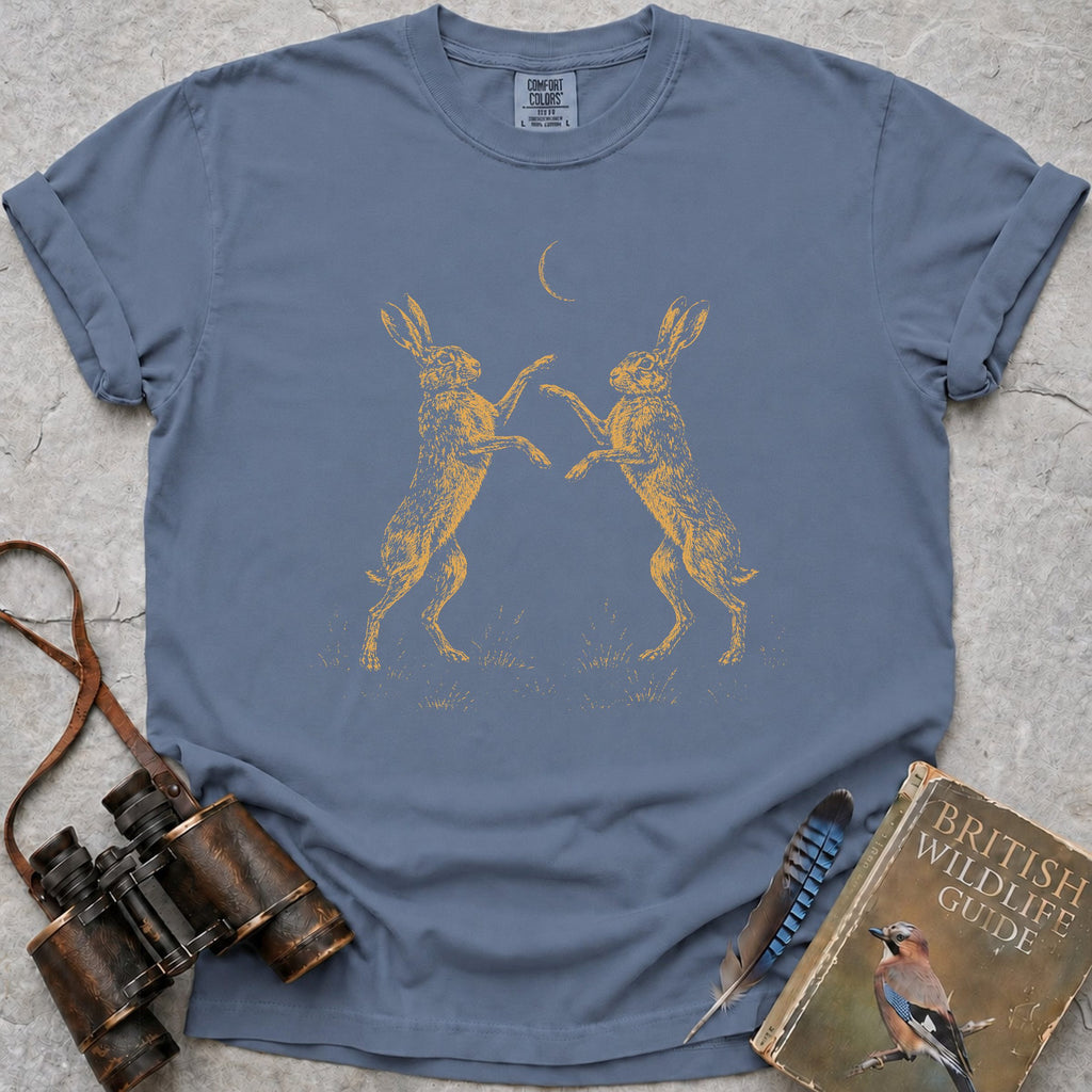 boxing-hares — blue jean