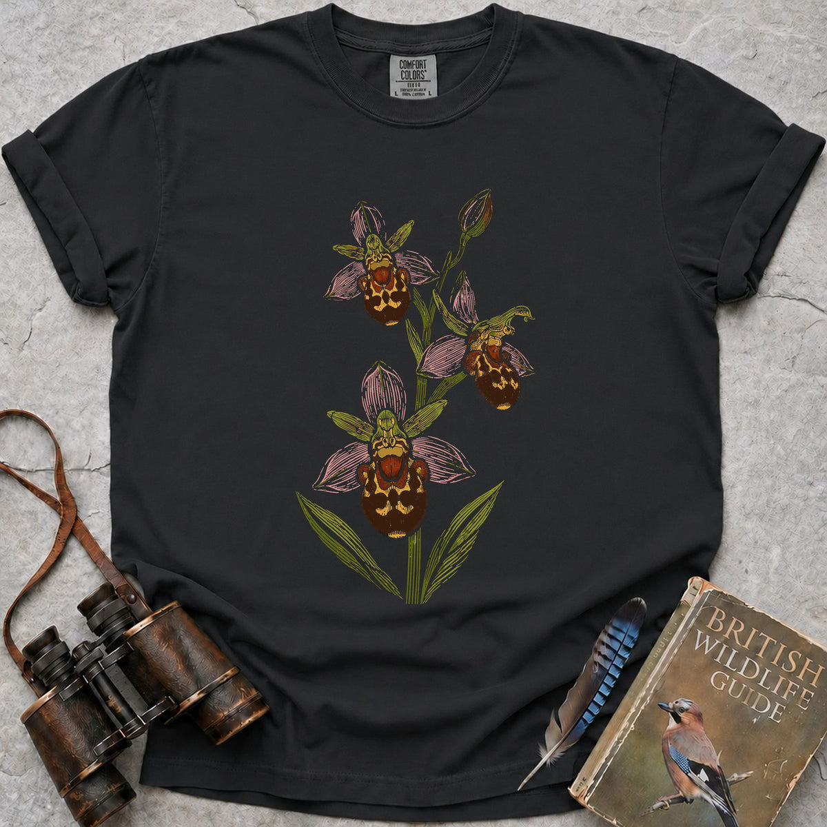 british-bee-orchid — black