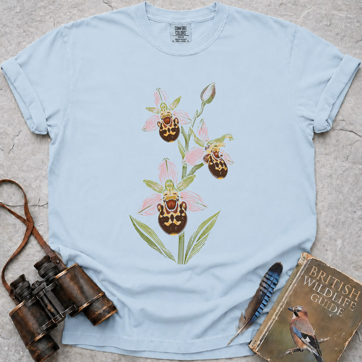 british-bee-orchid — chambray
