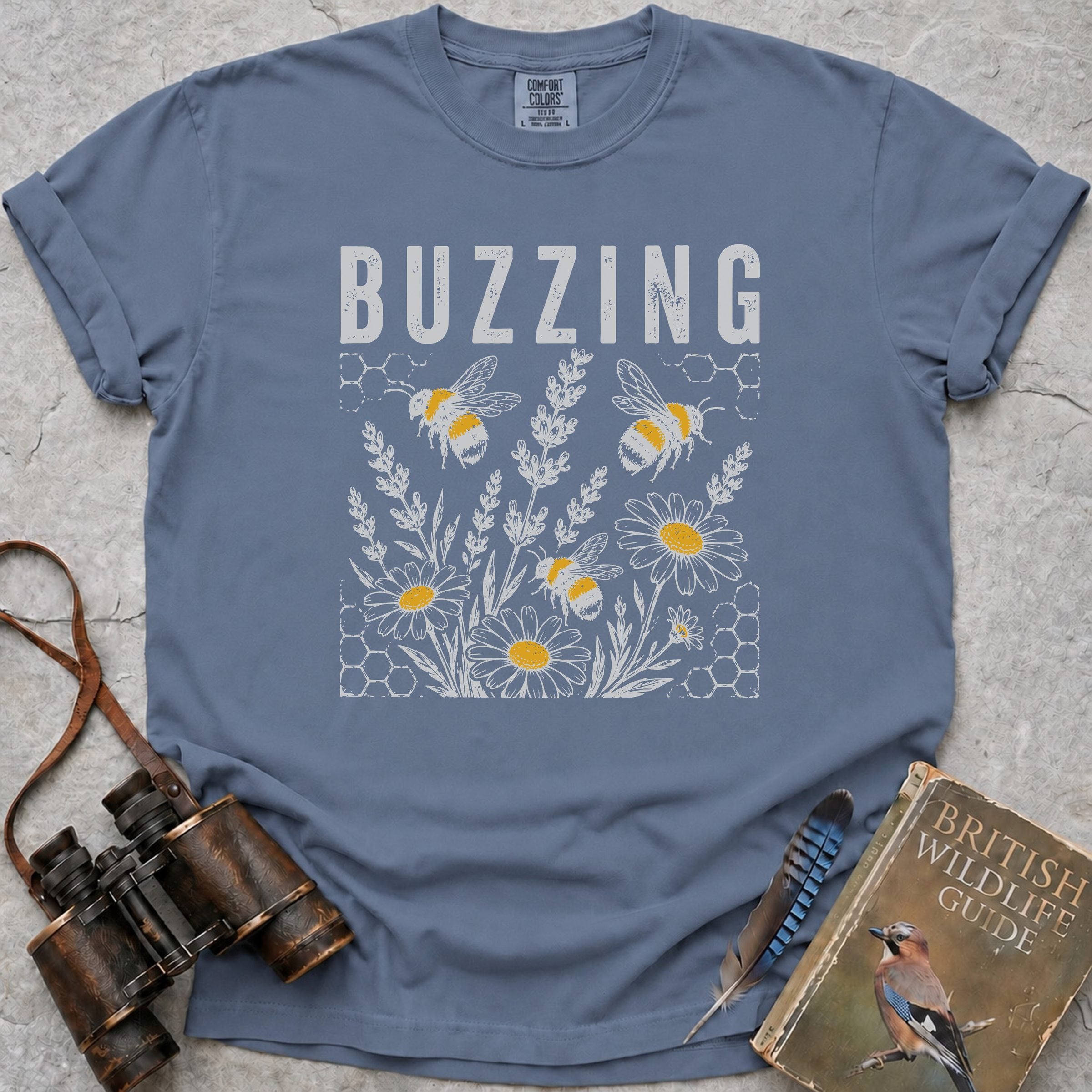 Buzzing T-Shirt — blue jean